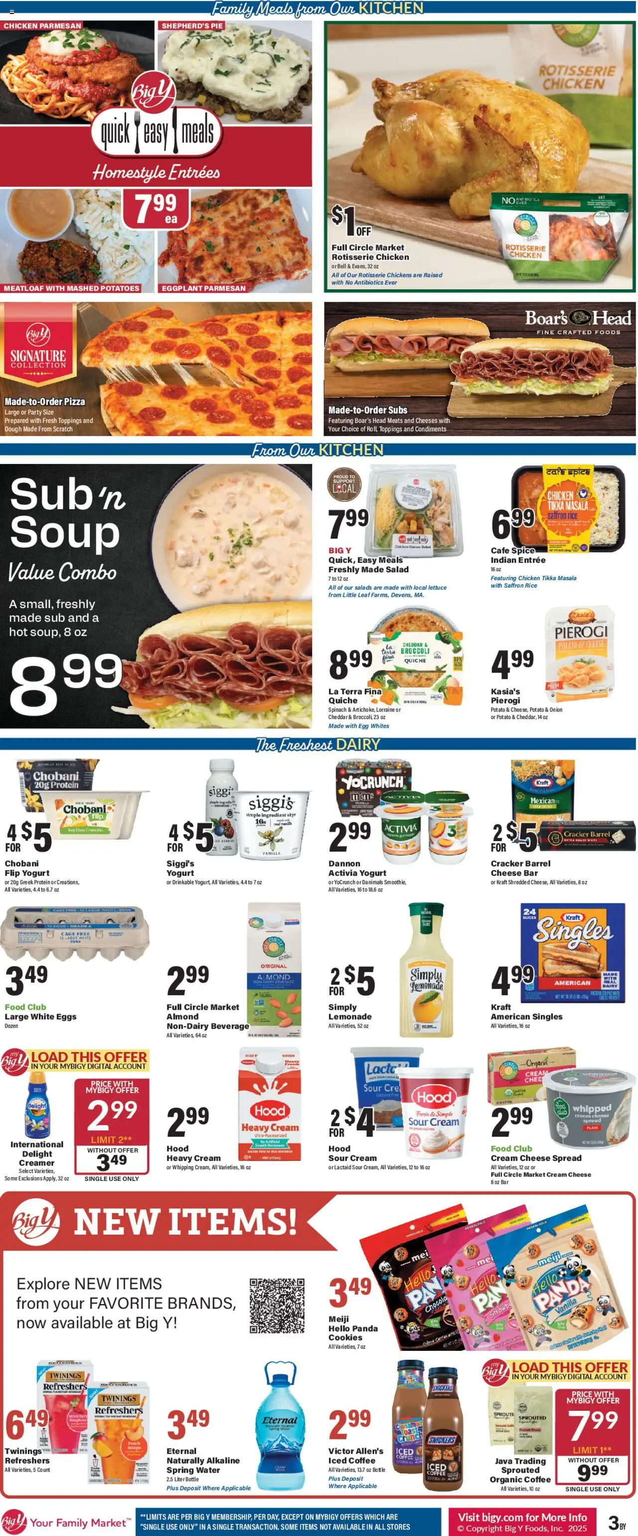 Big Y Weekly Ad - valid from 11.09.2025 | Page: 6 | Products: Spinach, Coffee, Rice, Water