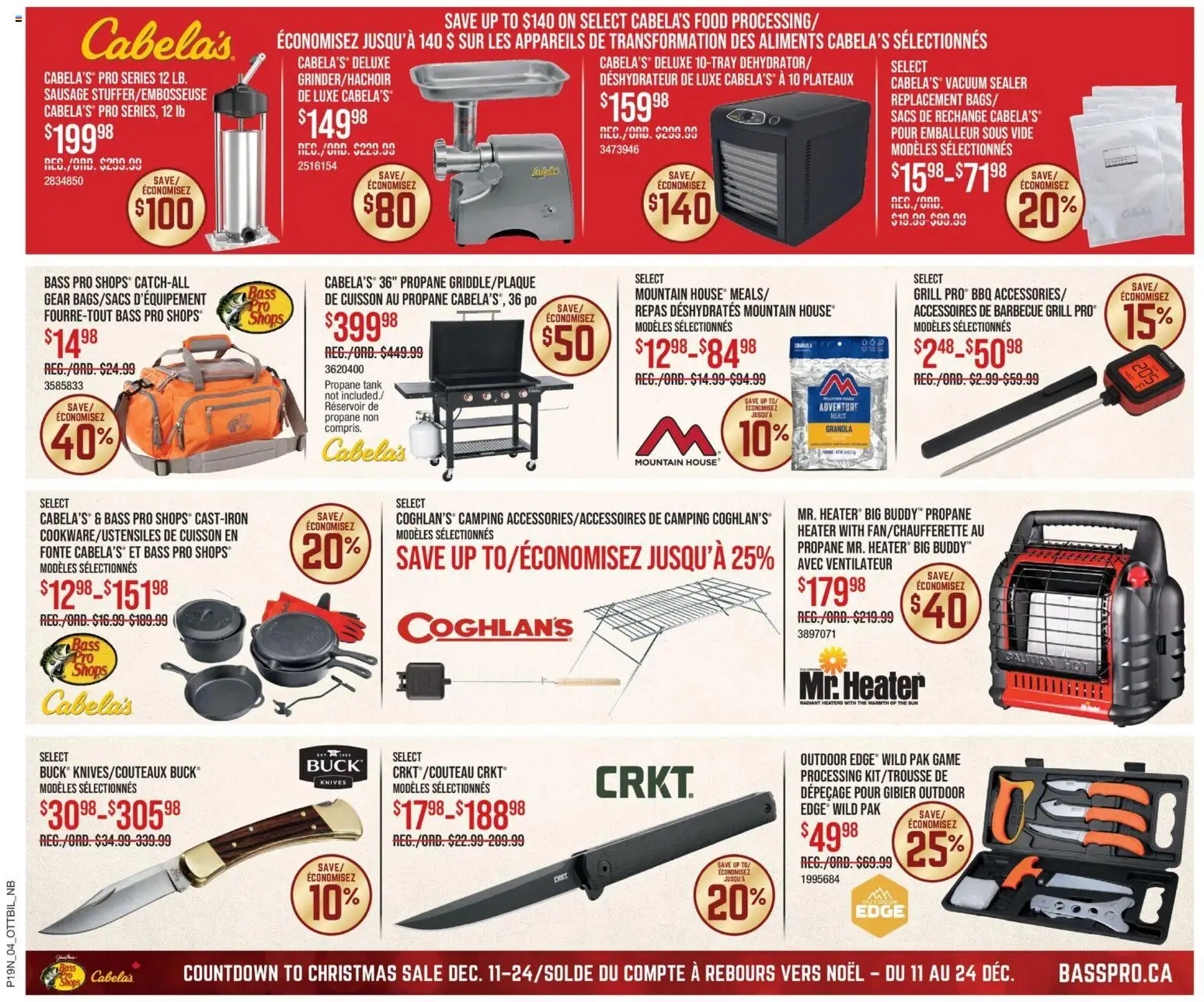 Cabelas flyer valid from 11.12.2025 | Page: 5 | Products: Game, Grill