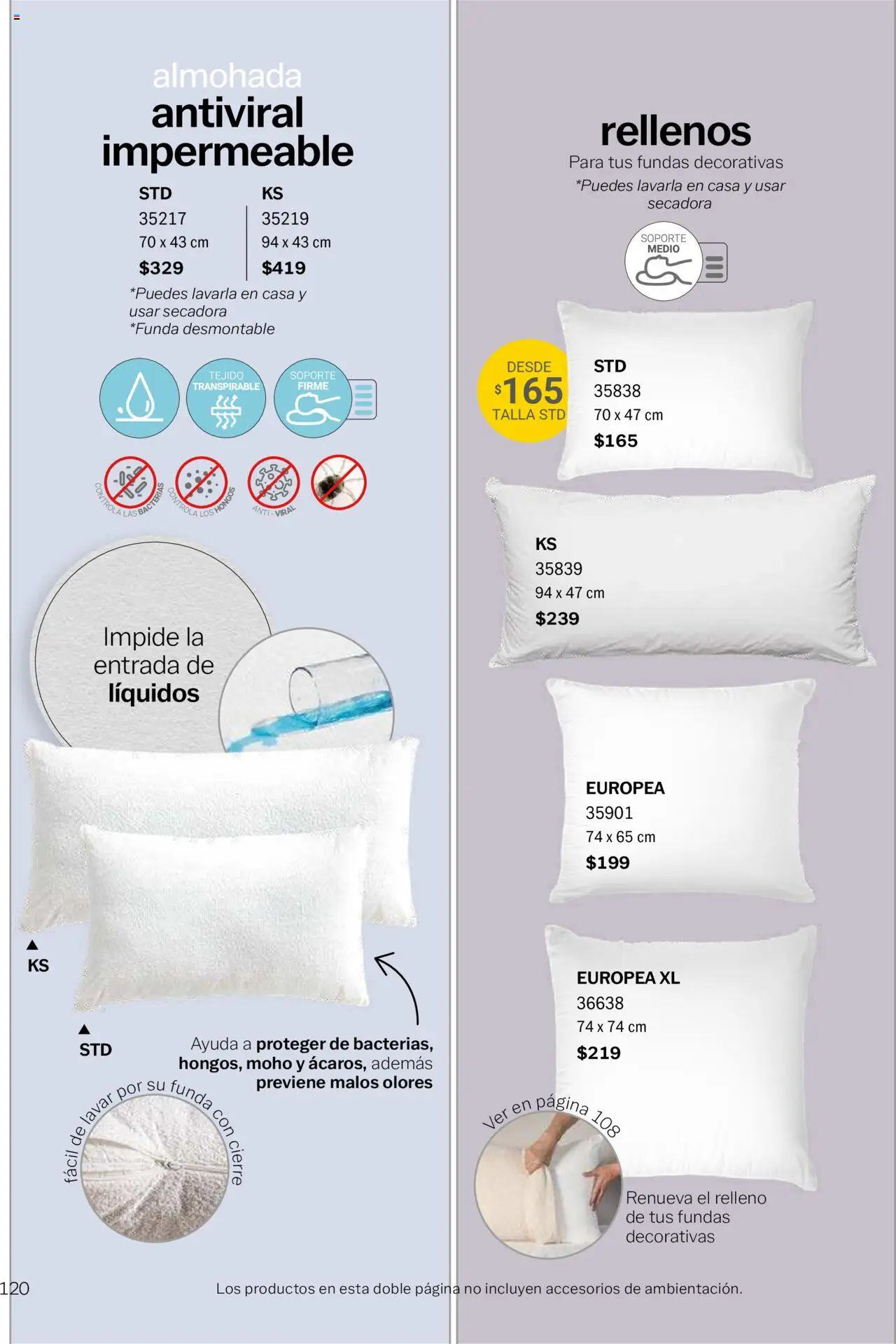 Nuevas ofertas de Vianney válidas en toda la República Mexicana desde el 15.08.2025. ¡Encuentra las mejores ofertas en Vianney - Catálogo Invierno! | Página: 122 | Productos: Secadora, Hongos, Funda, Almohada