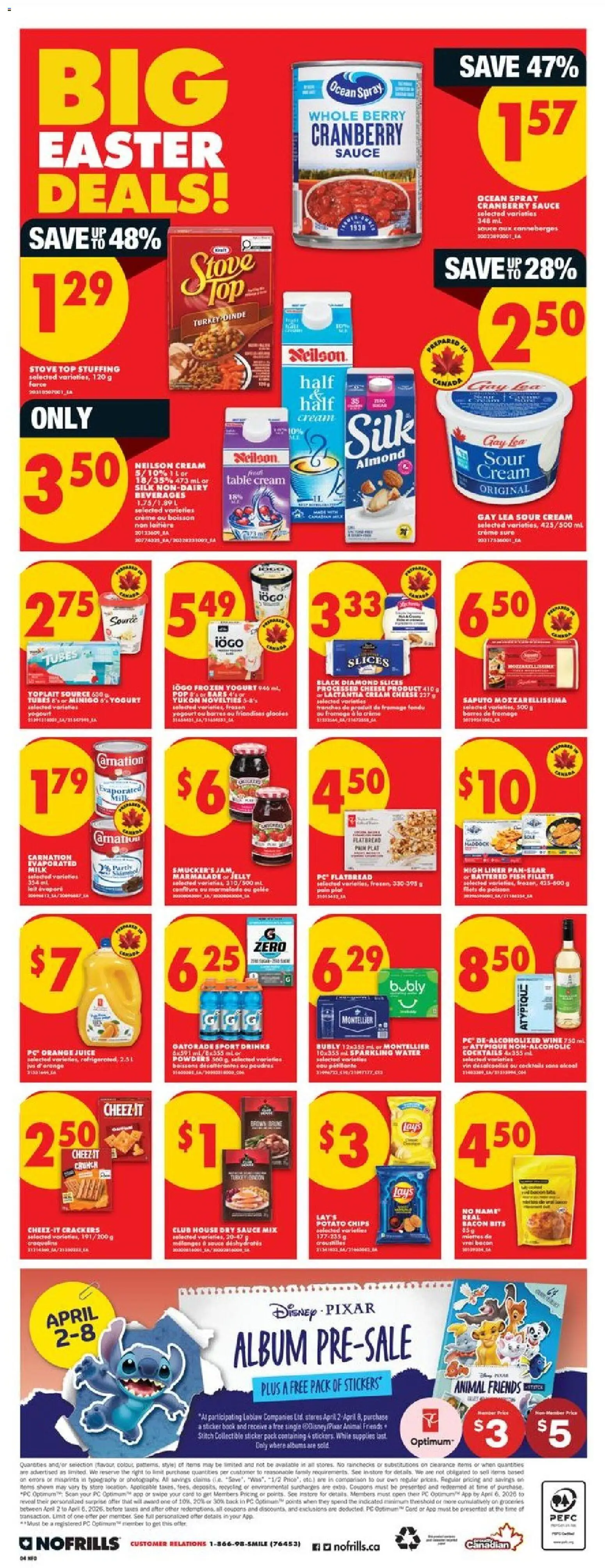 No Frills flyer valid from 02.04.2026 | Page: 5 | Products: PC, Turkey, Stove, Milk