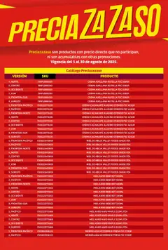 Nuevas ofertas de Soriana válidas en toda la República Mexicana desde el 01.08.2025. ¡Encuentra las mejores ofertas en Soriana - Catálogo Preciazazaso Mercado Nacional! | Página: 60 | Productos: Fresa, Cacahuate, Crema, Mermelada