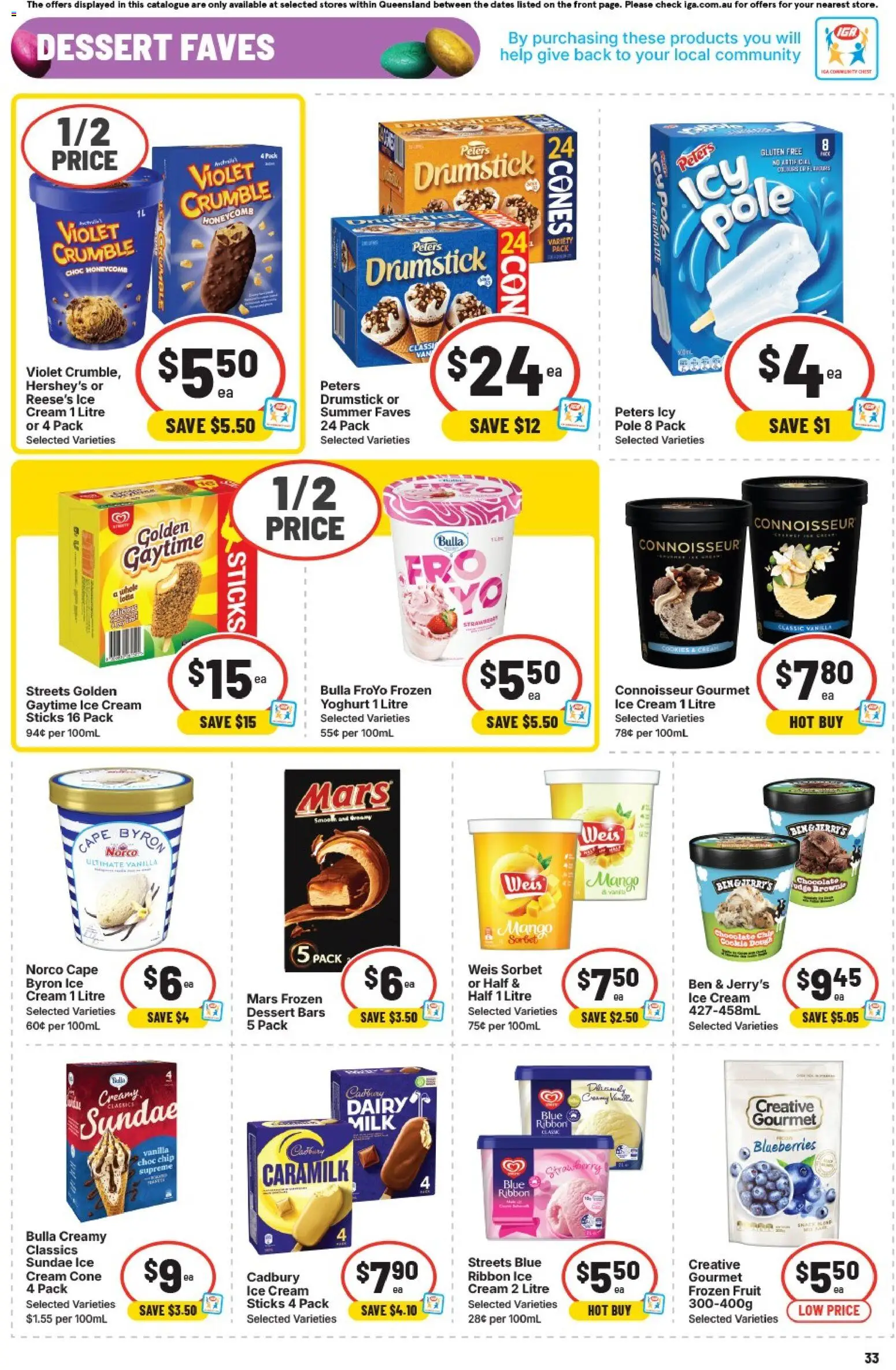 IGA catalogue - valid from 25.03.2026 | Page: 32 | Products: Dairy, Yoghurt, Chocolate, Mango