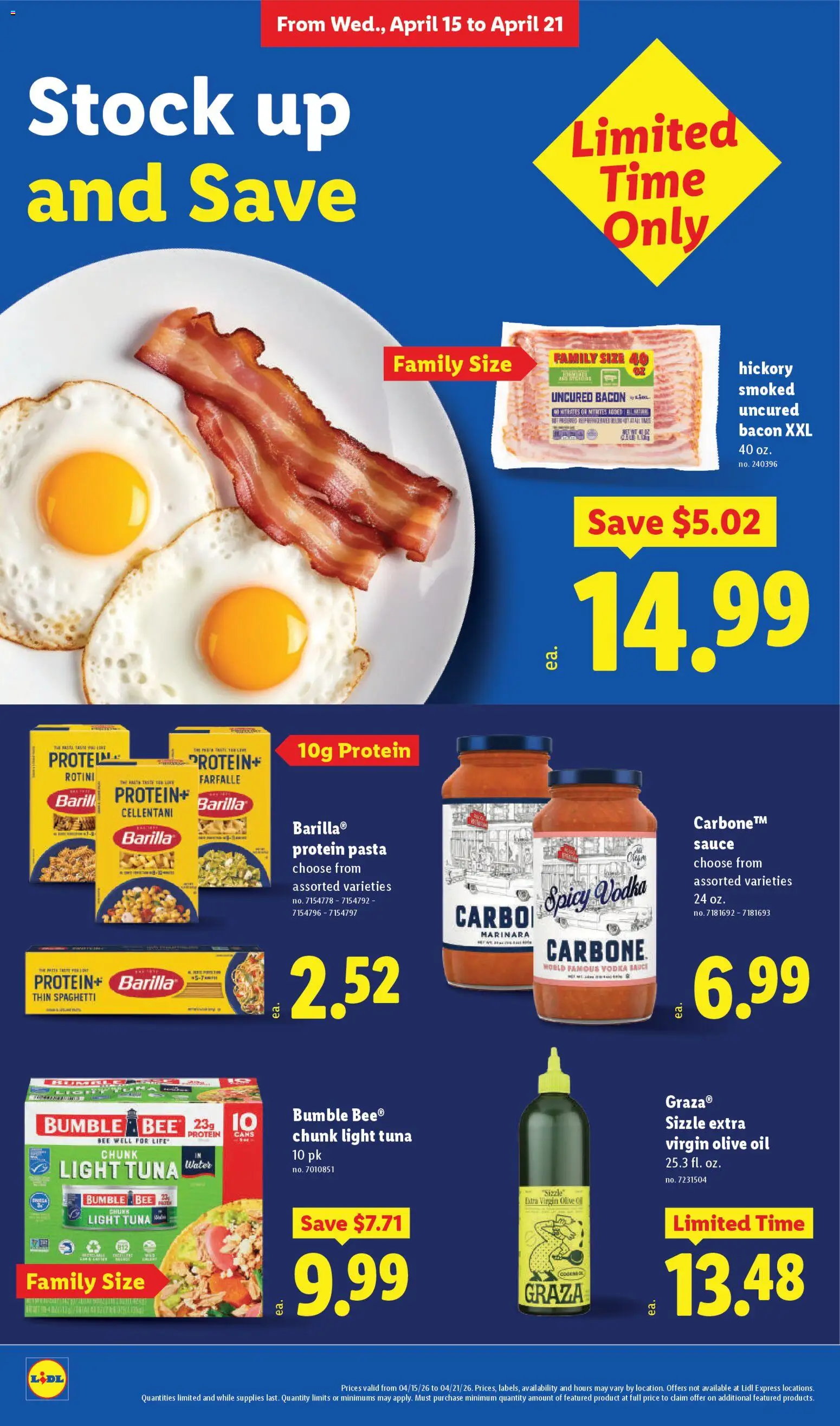 Lidl Weekly Ad - valid from 15.04.2026 | Page: 28 | Products: Oil, Vodka, Water, Sauce