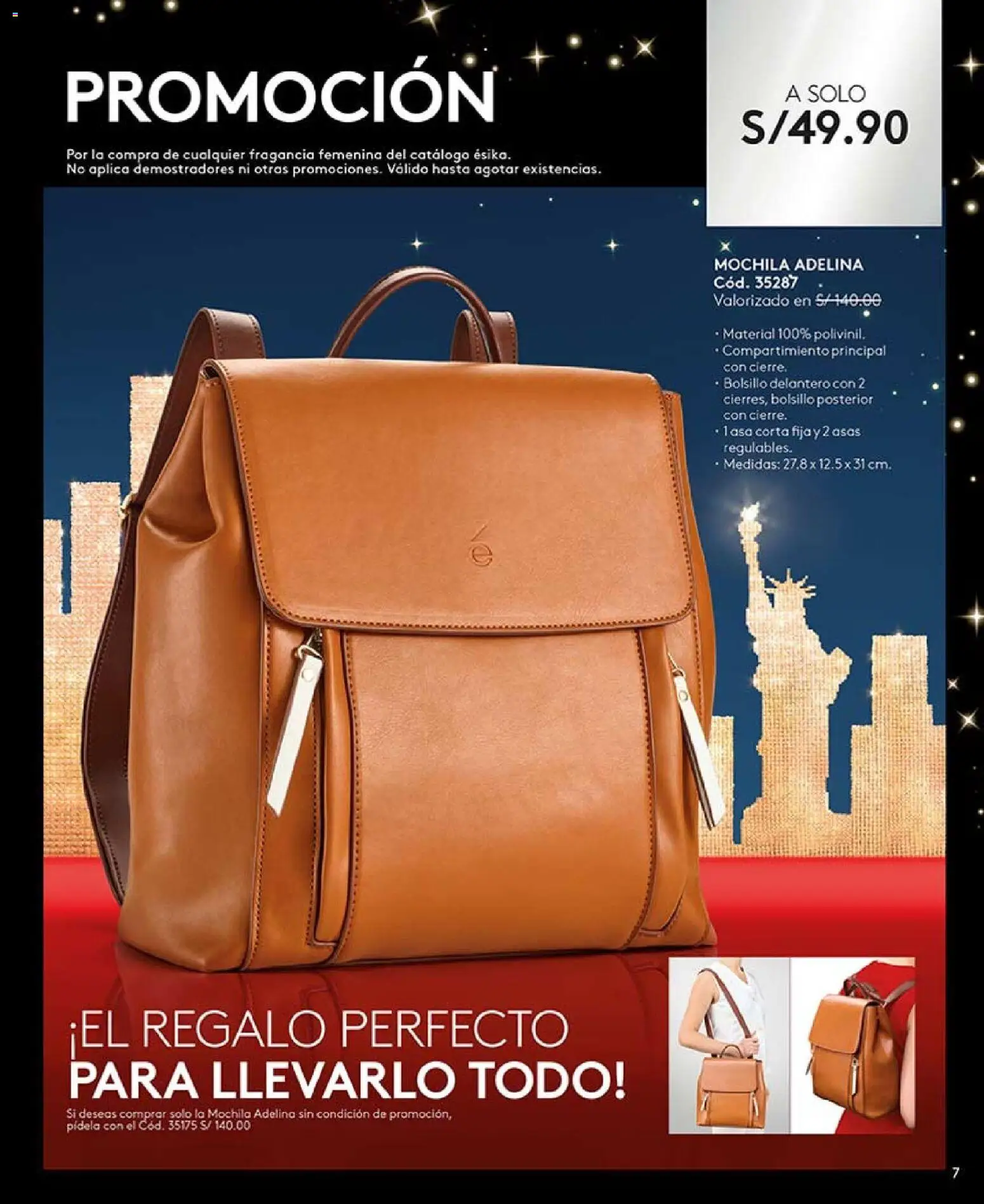 Catálogo Ésika válido desde 14.11.2025 | Página: 7 | Productos: Mochila, Fragancia