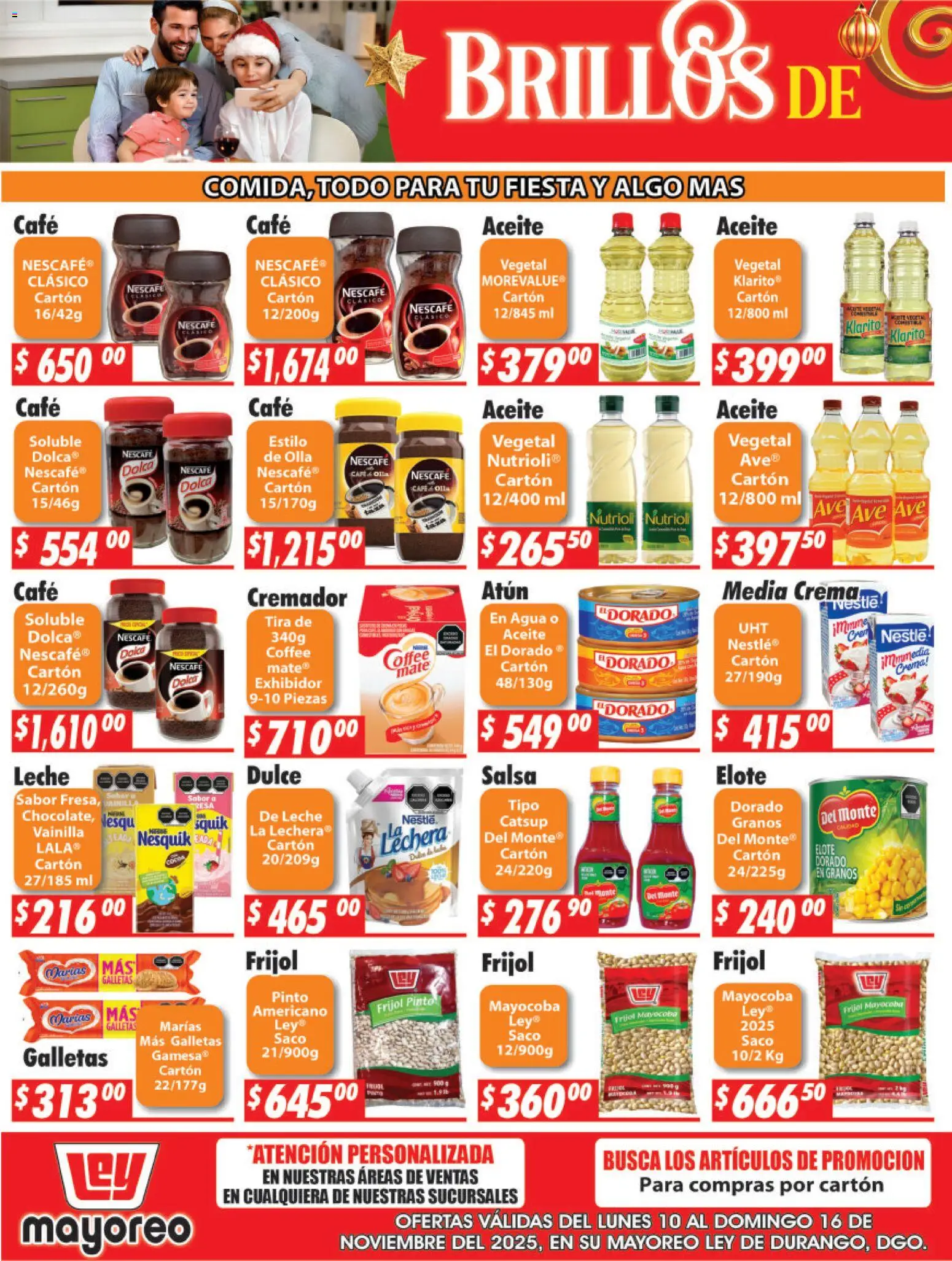 Nuevas ofertas de Casa Ley válidas en toda la República Mexicana desde el 10.11.2025. ¡Encuentra las mejores ofertas en Casa Ley folleto Mayoreo! | Página: 3 | Productos: Fresa, Crema, Leche, Catsup