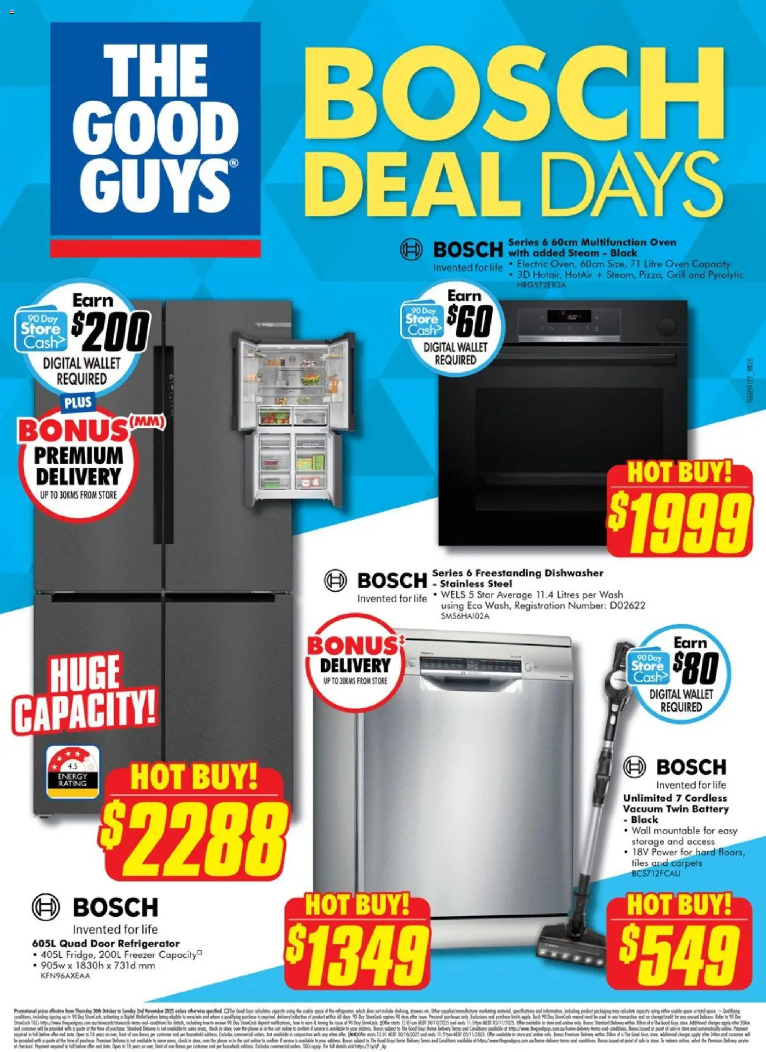 The Good Guys catalogue - valid from 29.10.2025 | Page: 4 | Products: Wallet, Digital, Refrigerator, Dishwasher
