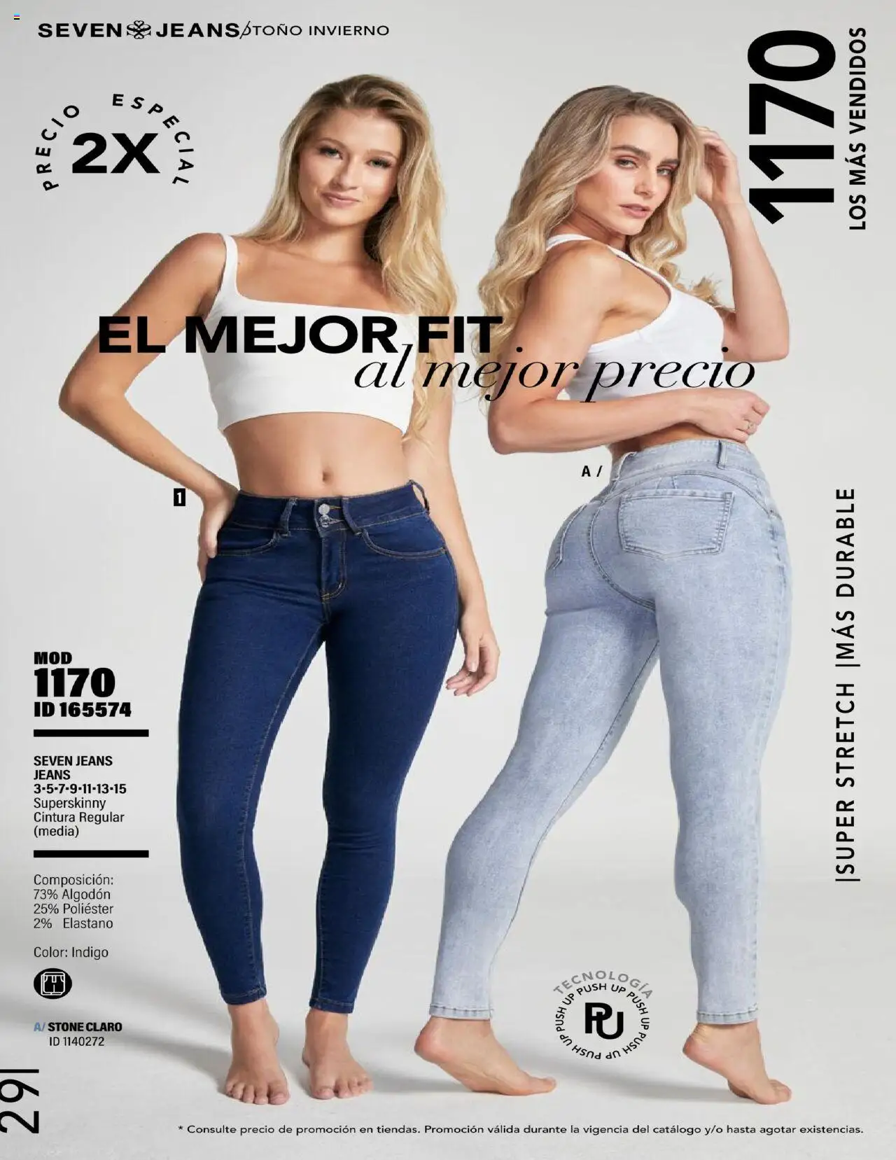 Nuevas ofertas de Price Shoes válidas en toda la República Mexicana desde el 23.07.2025. ¡Encuentra las mejores ofertas en Price Shoes - Catálogo Seven Jeans! | Página: 29 | Productos: Algodón