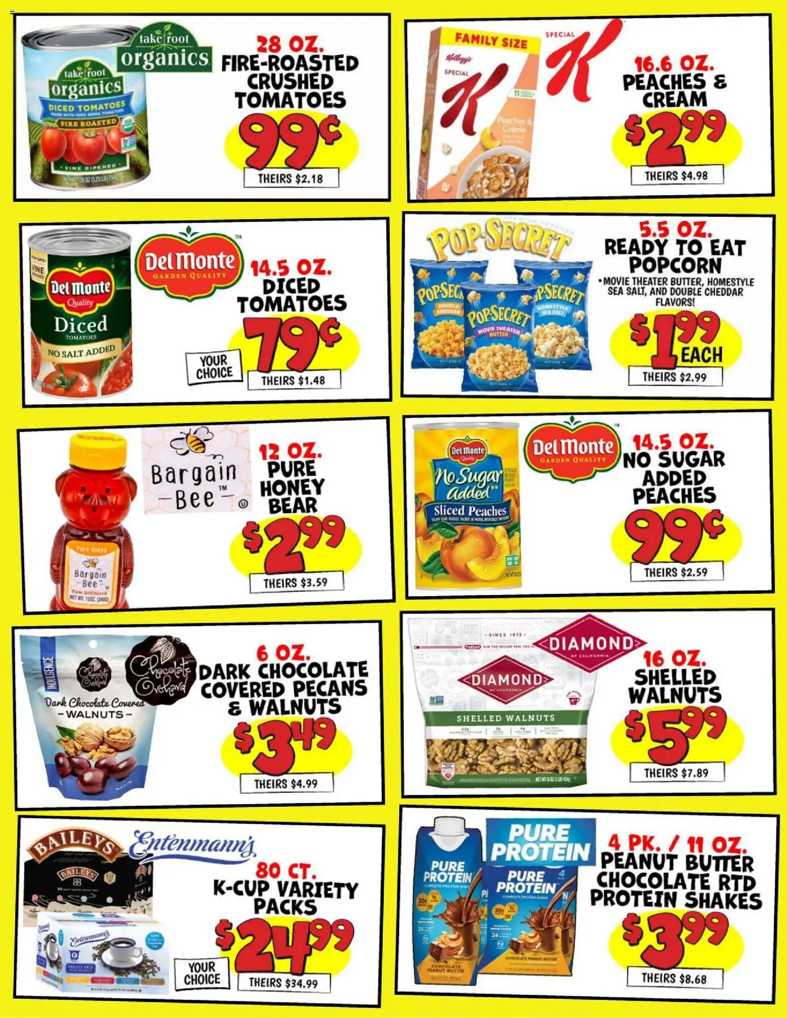 Ollie's Ad - valid from 05.03.2026 | Page: 2 | Products: Peaches, Butter, Chocolate, Salt
