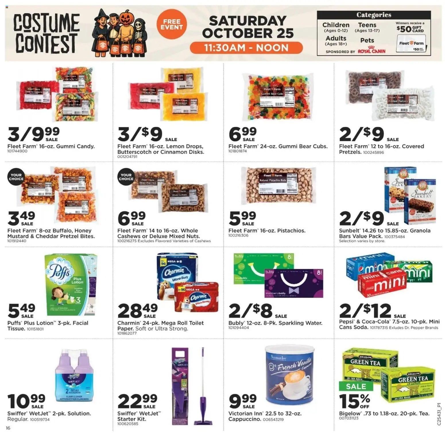 Mills Fleet Farm Weekly Ad - valid from 23.10.2025 | Page: 22 | Products: Tea, Nuts, Starter, Lemon