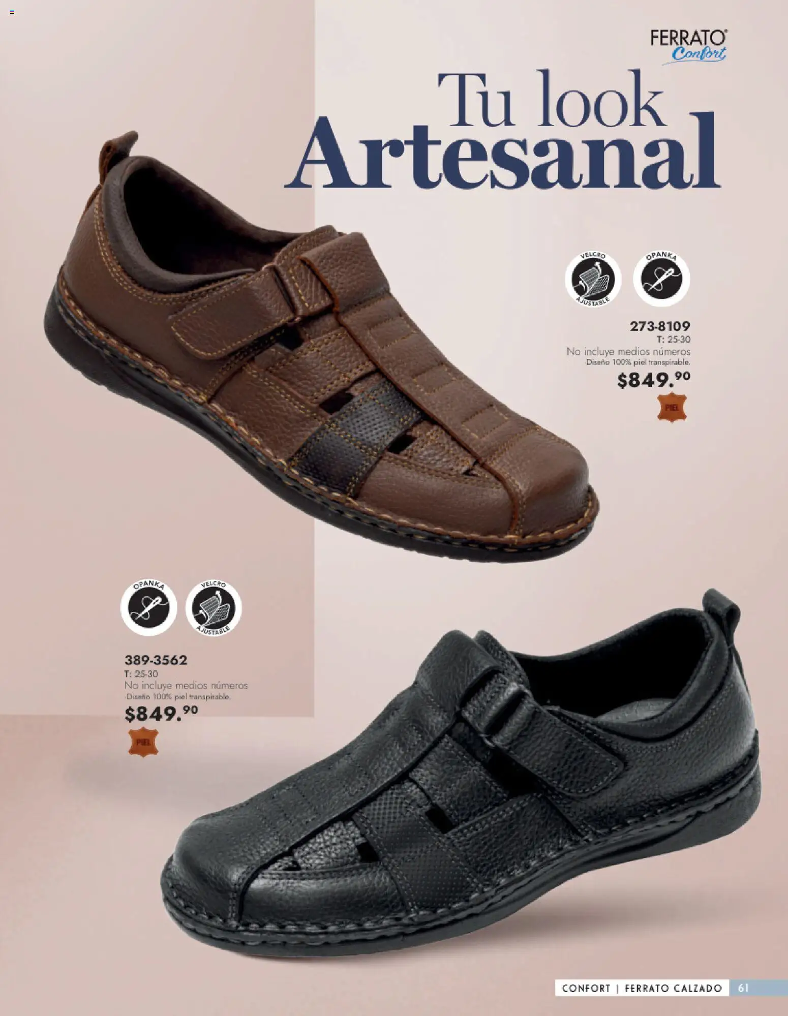 Nuevas ofertas de Andrea válidas en toda la República Mexicana desde el 25.01.2026. ¡Encuentra las mejores ofertas en Andrea catálogo Calzado Caballero! | Página: 61