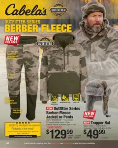 Cabela's Hunting Master 25 - valid from 11.08.2025 | Page: 44 | Products: Acrylic, Jacket, Pants, Hat