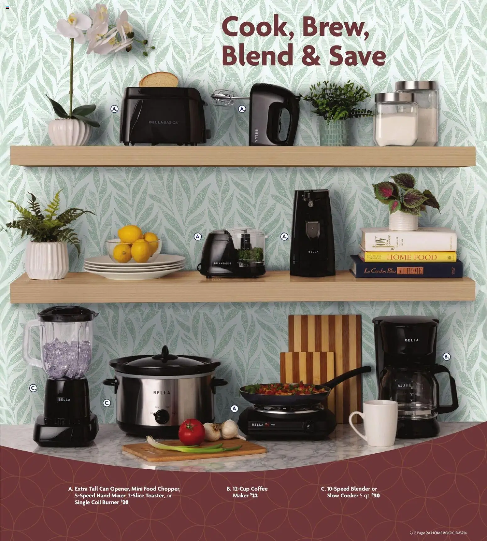 Family Dollar Home Book - valid from 15.02.2026 | Page: 3 | Products: Cooker, Coffee, Blender