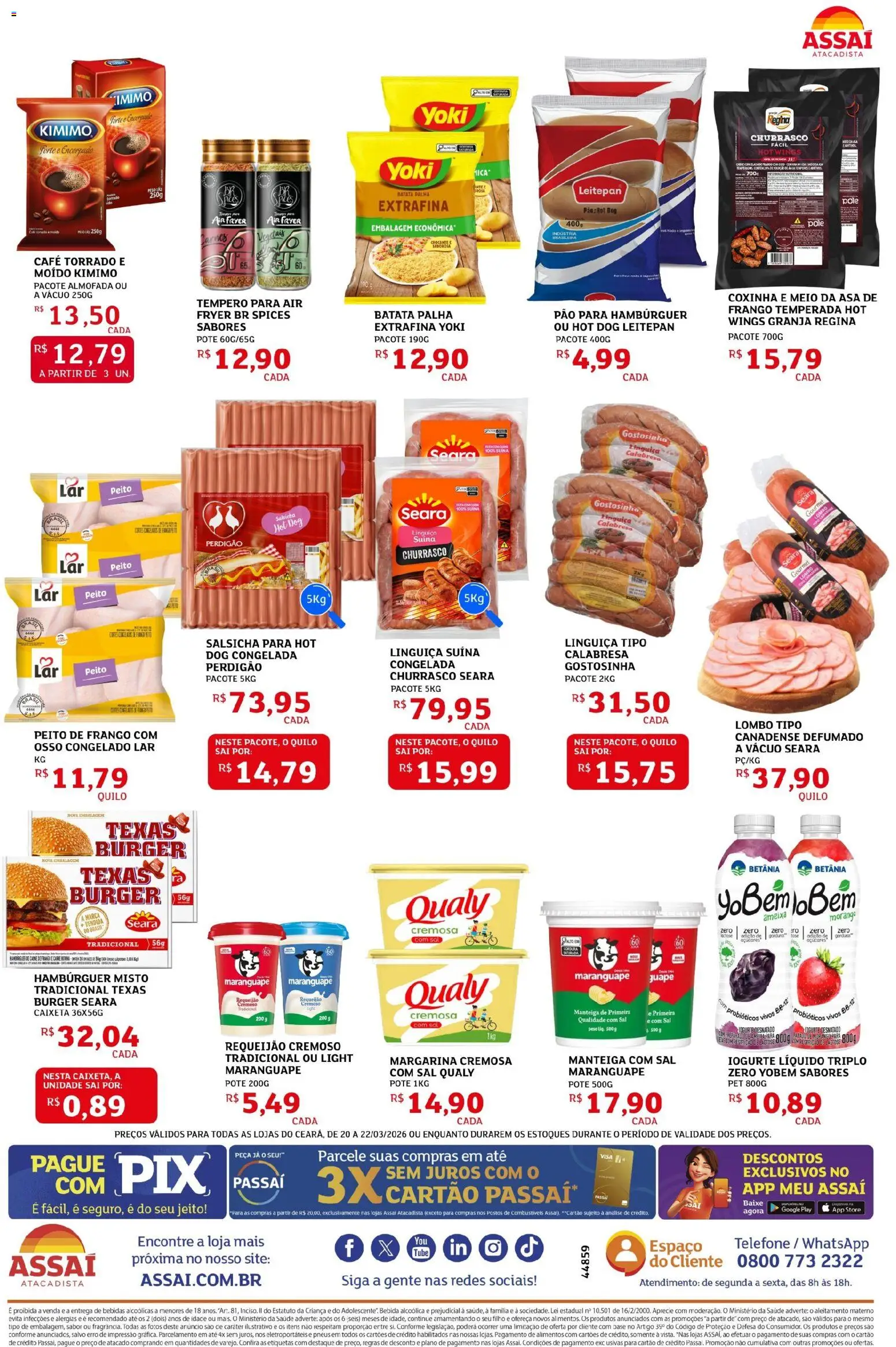 Assaí Atacadista Folheto - válido de 20.03.2026 | Página: 2 | Produtos: Air fryer, Salsicha, Base, Bebida