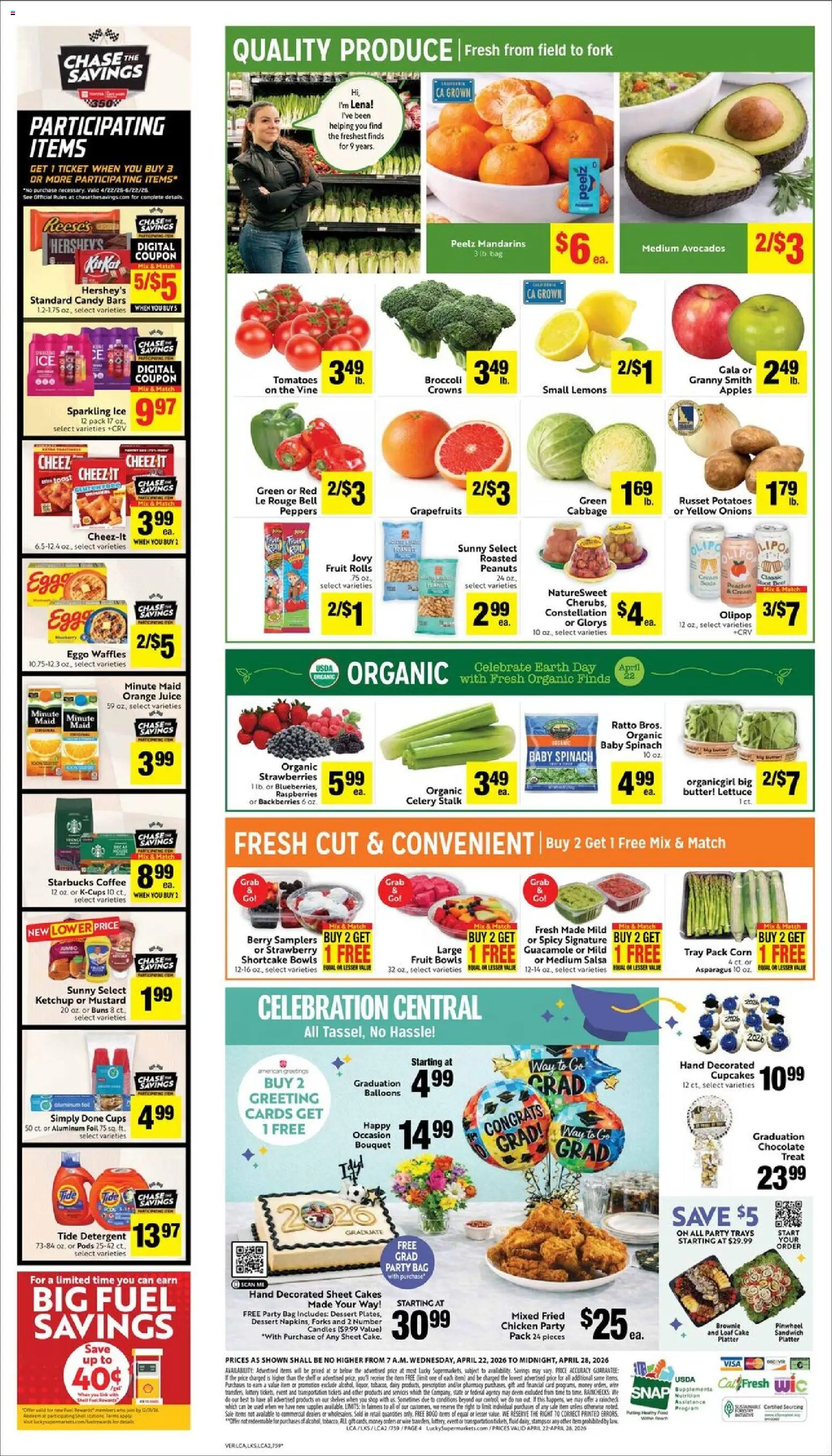 Lucky Supermarkets Weekly - AK - valid from 22.04.2026 | Page: 6 | Products: Corn, Lettuce, Apples, Cabbage