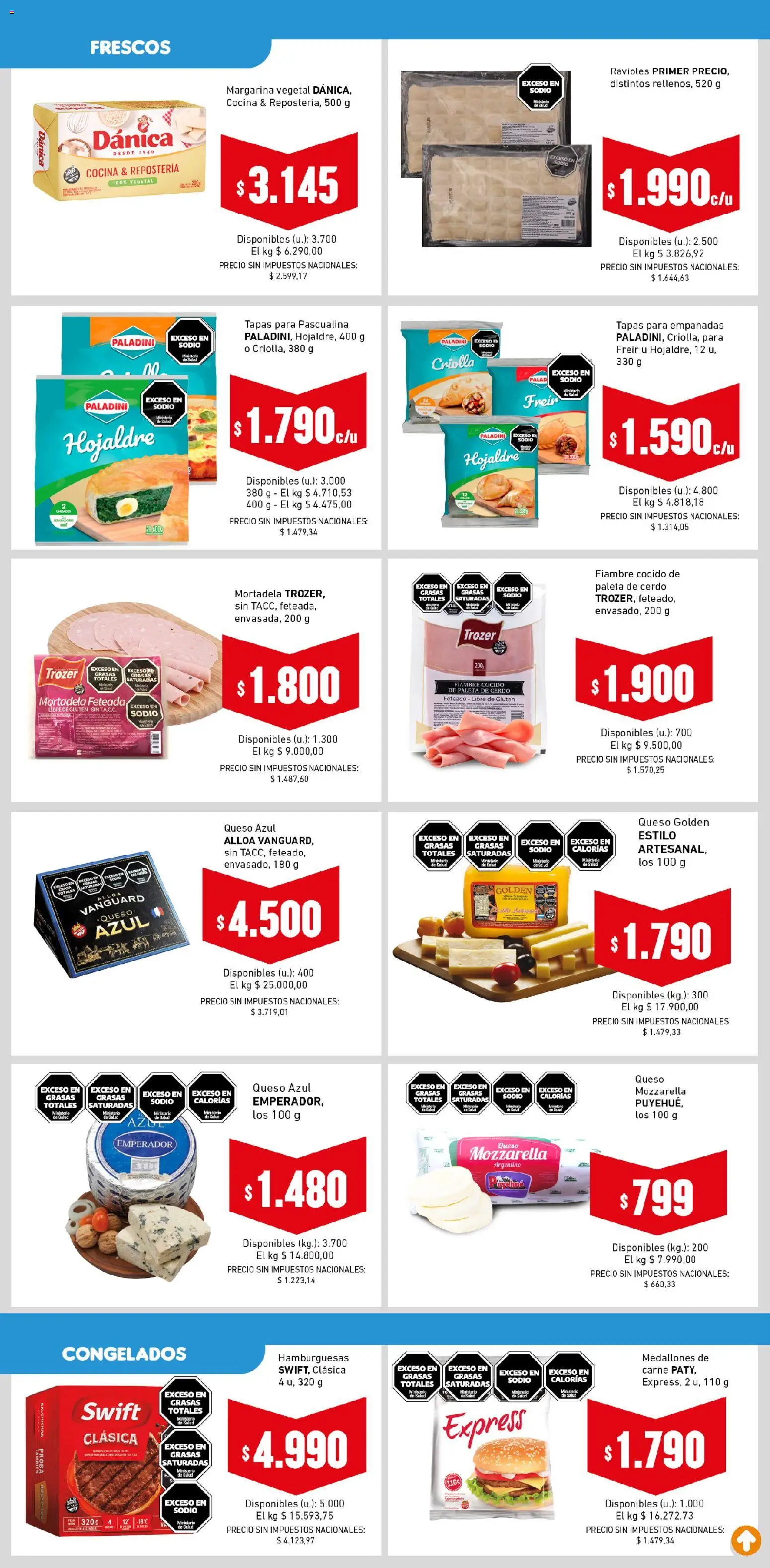 Cooperativa Obrera - Ahorrón │ válido desde el 12.03.2026 | Página: 4 | Productos: Paleta, Queso, Ravioles, Margarina