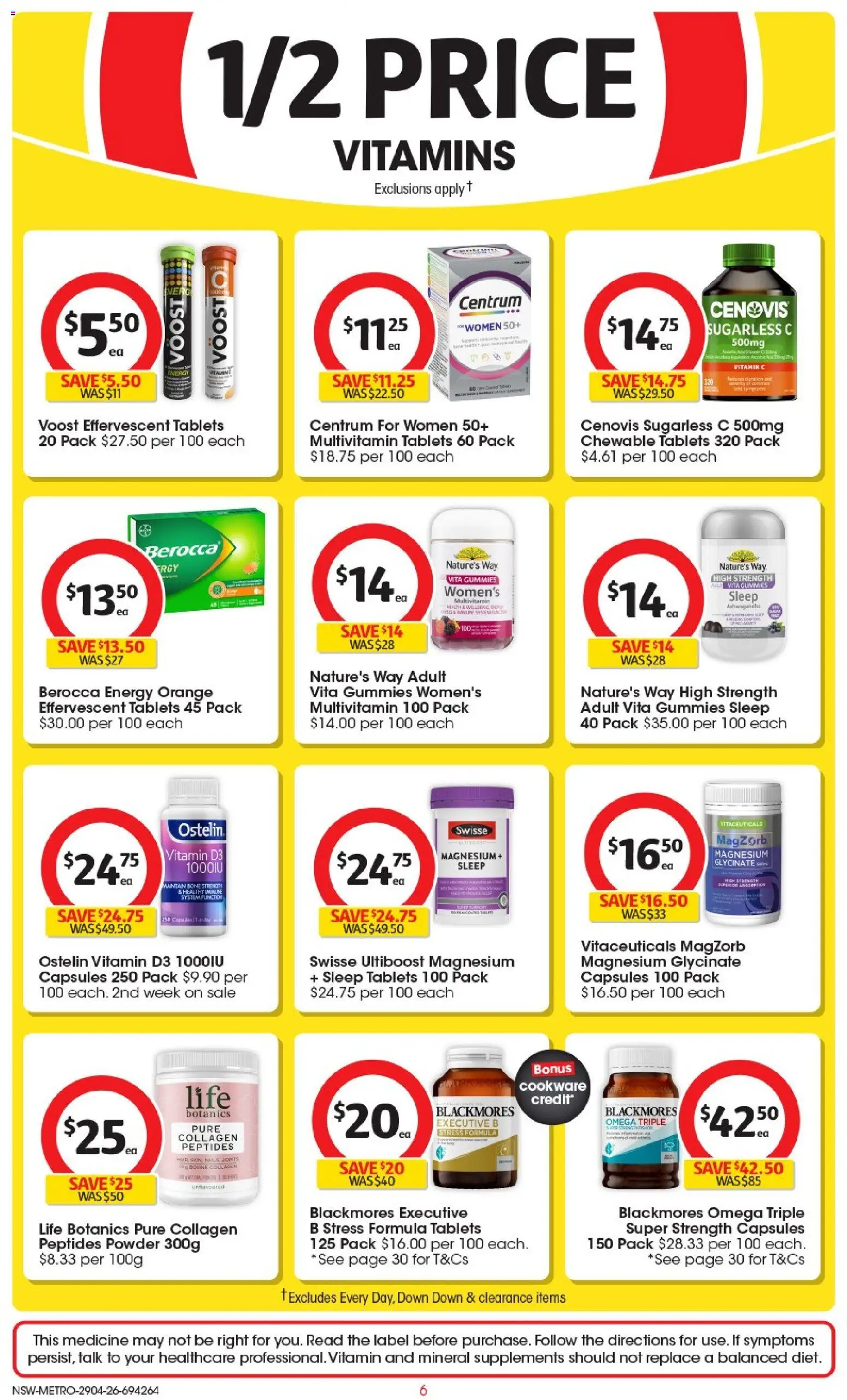 Coles catalogue - valid from 29.04.2026 | Page: 6 | Products: Powder, Cookware, Collagen, Multivitamin