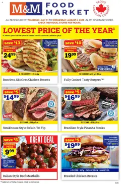 Preview of M&M Food Market weekly flyer / circulaire from shop M&M Food Market valid from 31.07.2025