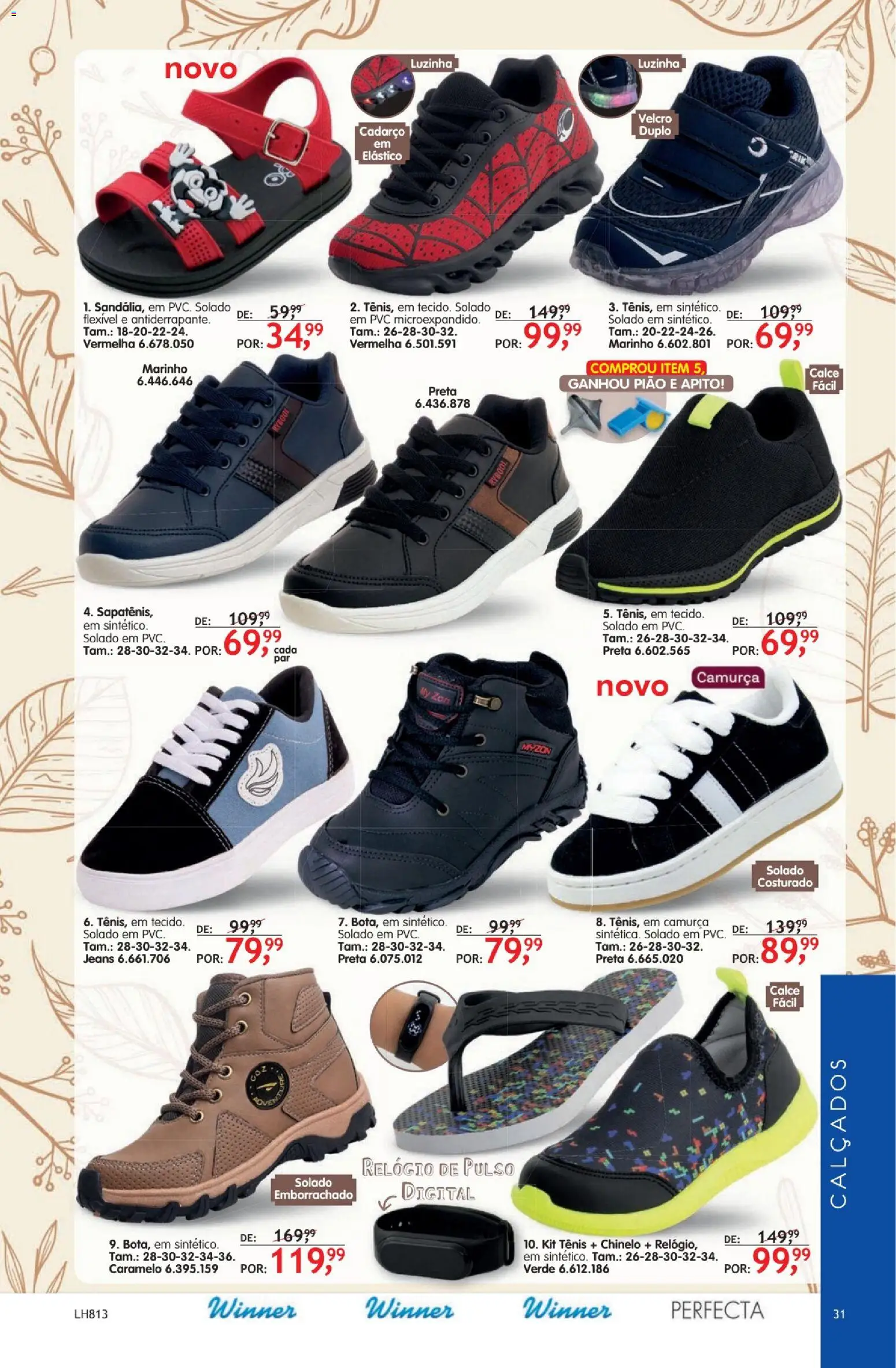 Quatro Estações Folheto - válido de 01.04.2026 | Página: 31 | Produtos: Apito, Tênis, Relógio, Jeans