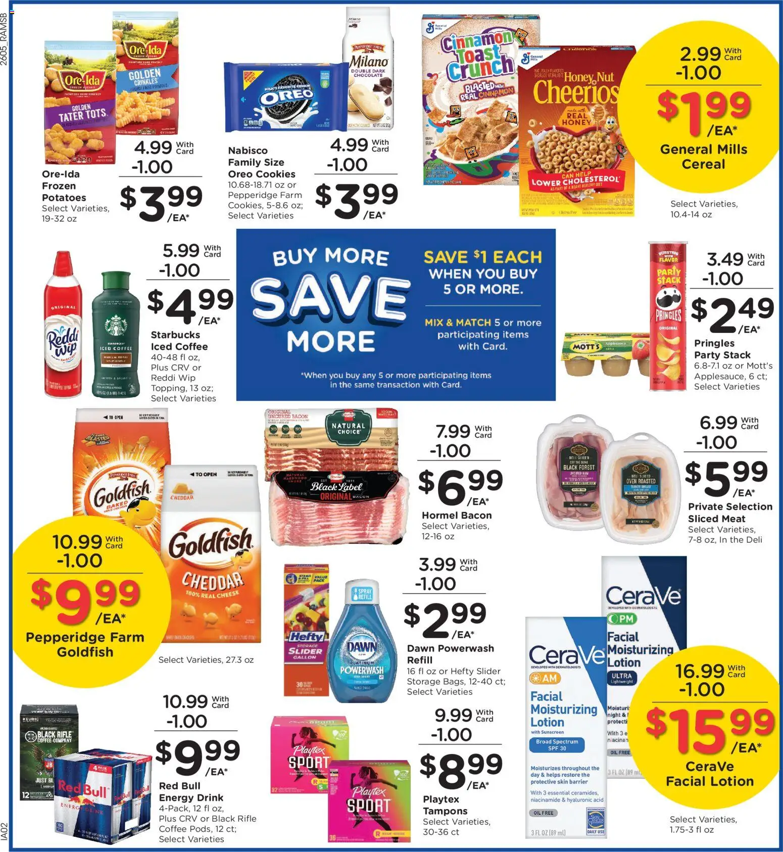 Ralphs Weekly Ad - valid from 04.03.2026 | Page: 5 | Products: Cheese, Cookies, Hat, Rifle