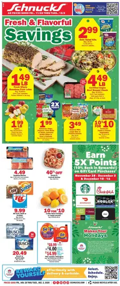 Preview of Schnucks weekly ads valid from 28.11.2025