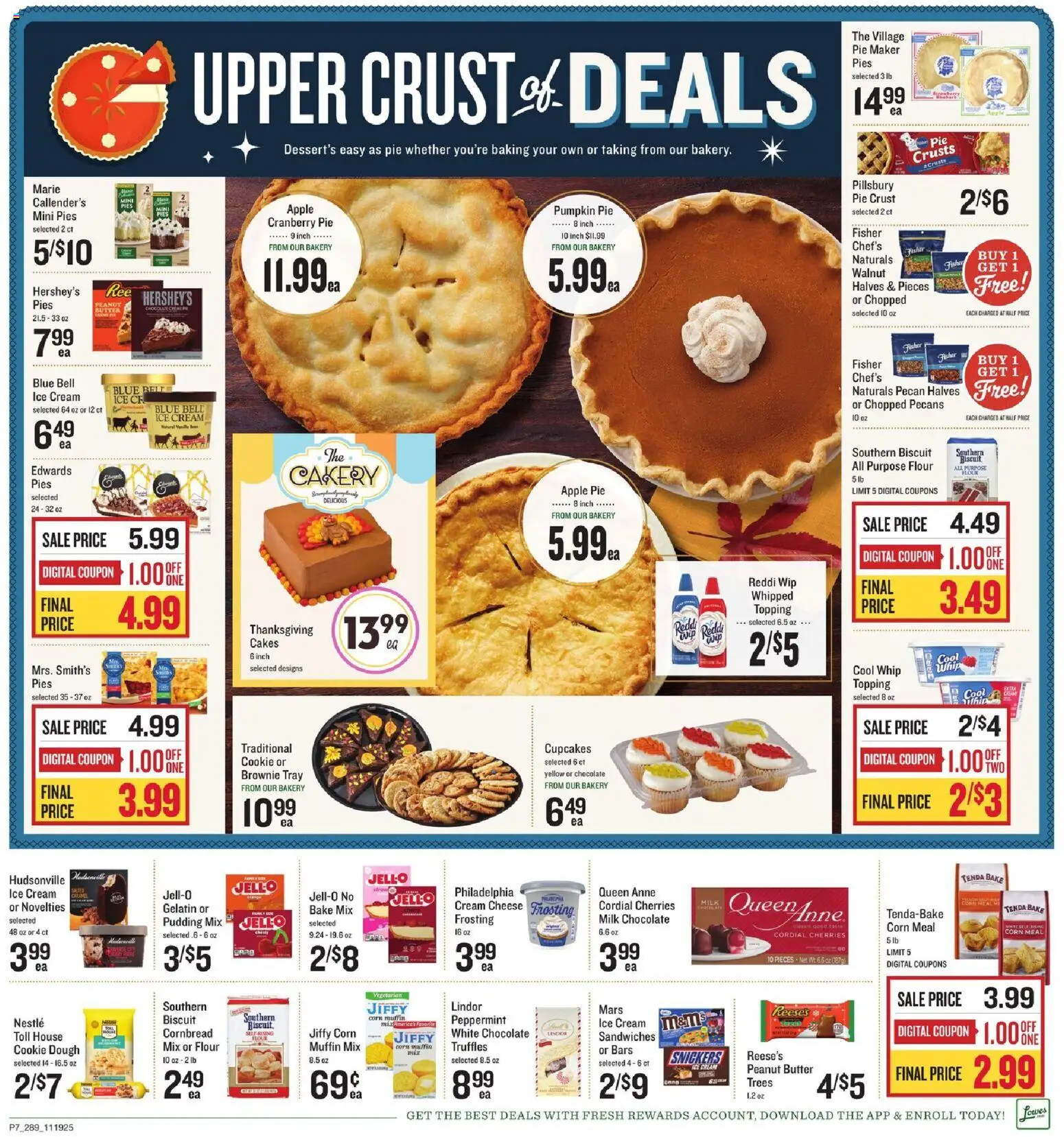 Lowes Foods Weekly Ad - GA - valid from 19.11.2025 | Page: 9 | Products: Peppermint, Cherries, Pumpkin Pie, Apple Pie