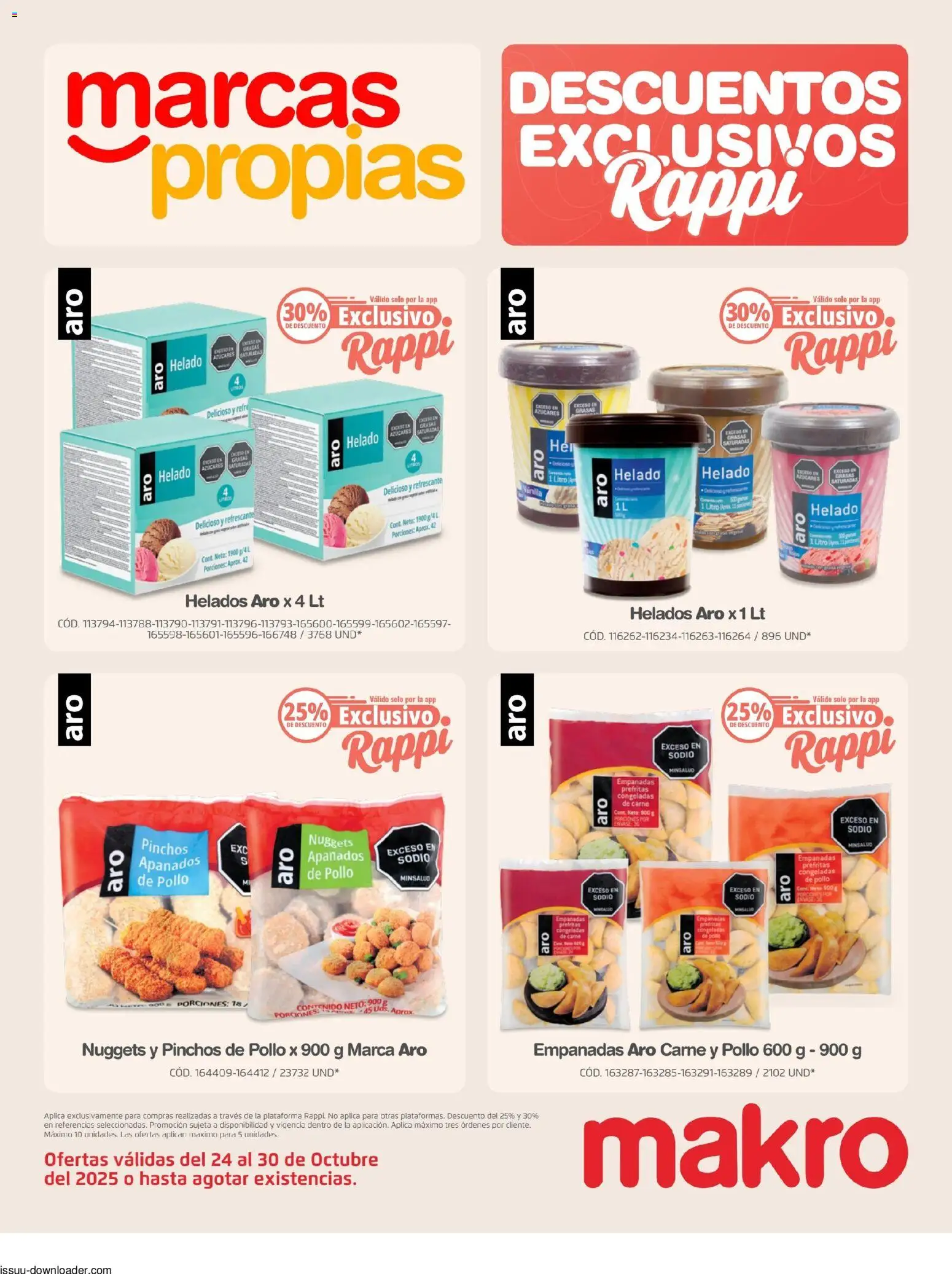 Makro revista - valida desde el 24.10.2025 | Página: 6 | Productos: Pollo, Helado
