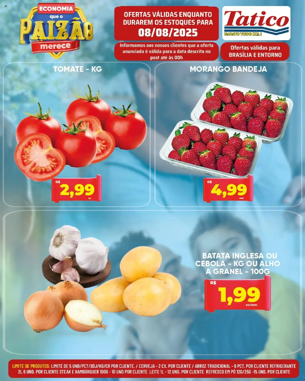 Tatico Folheto - válido de 08.08.2025 | Página: 6 | Produtos: Pó, Leite, Bandeja, Batata