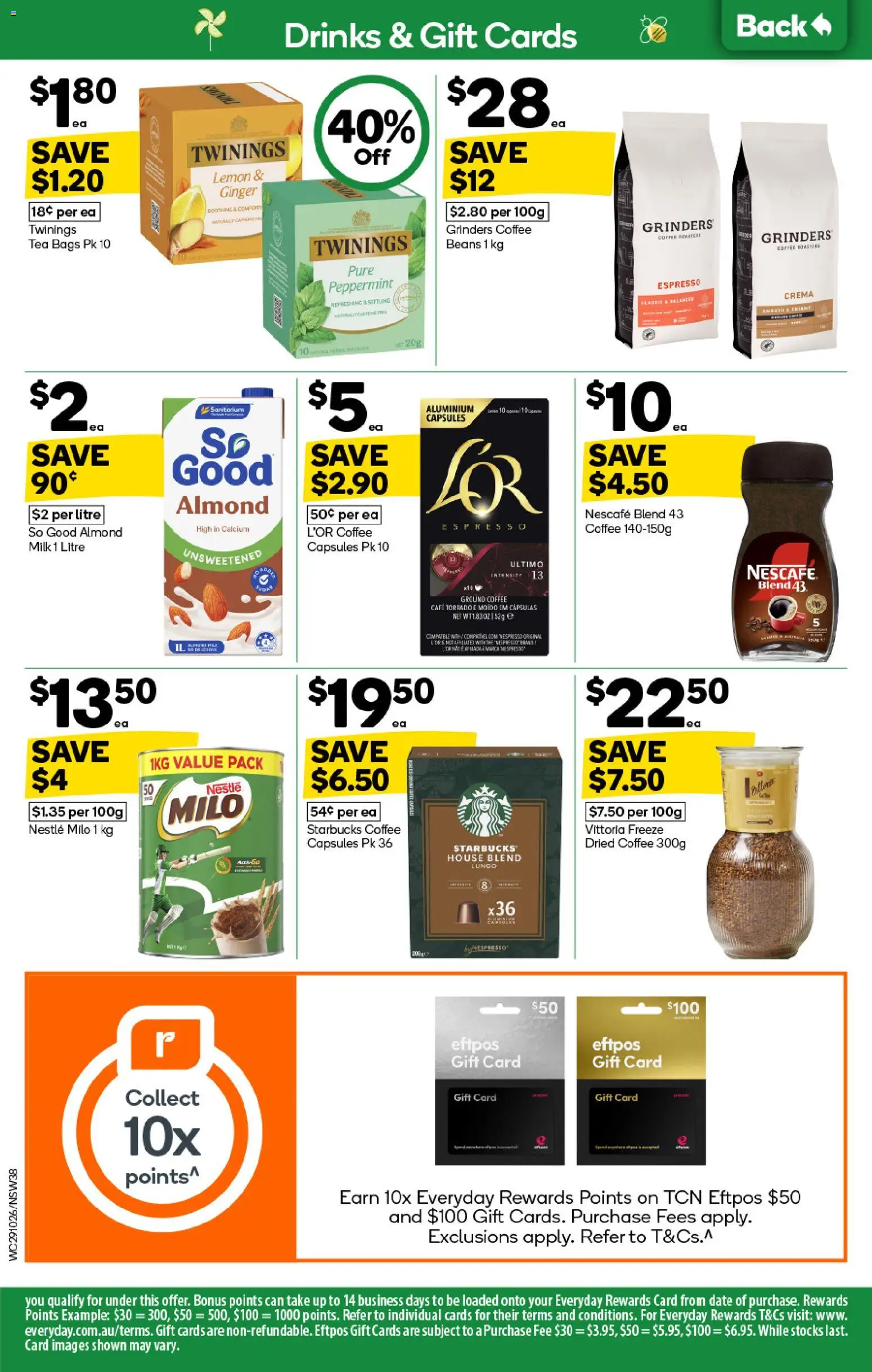 Woolworths catalogue - valid from 29.10.2025 | Page: 38 | Products: Tea, Lemon, Date, Nescafe