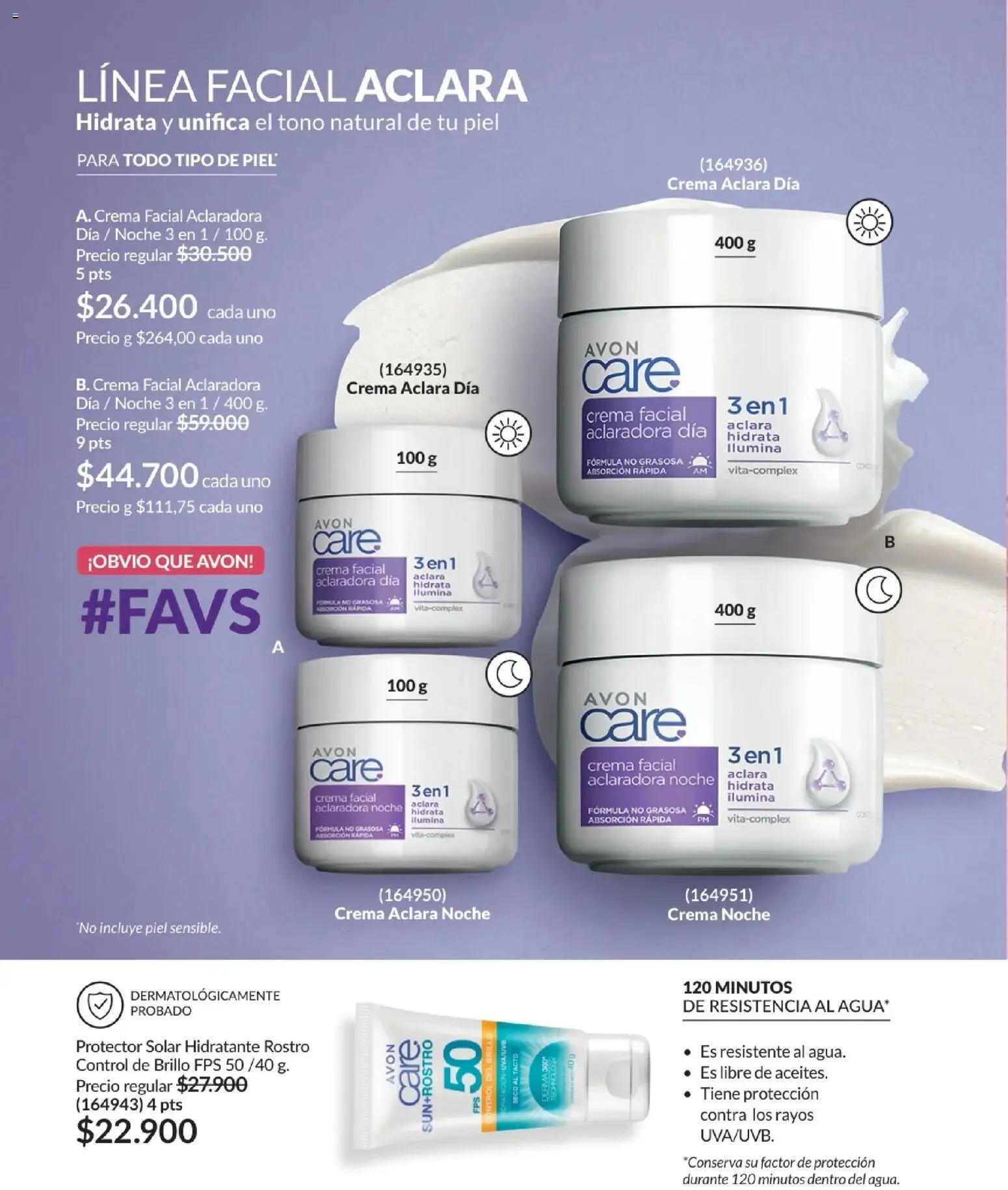 Avon revista - valida desde el 01.12.2025 | Página: 109 | Productos: Crema, Brillo, Protector solar