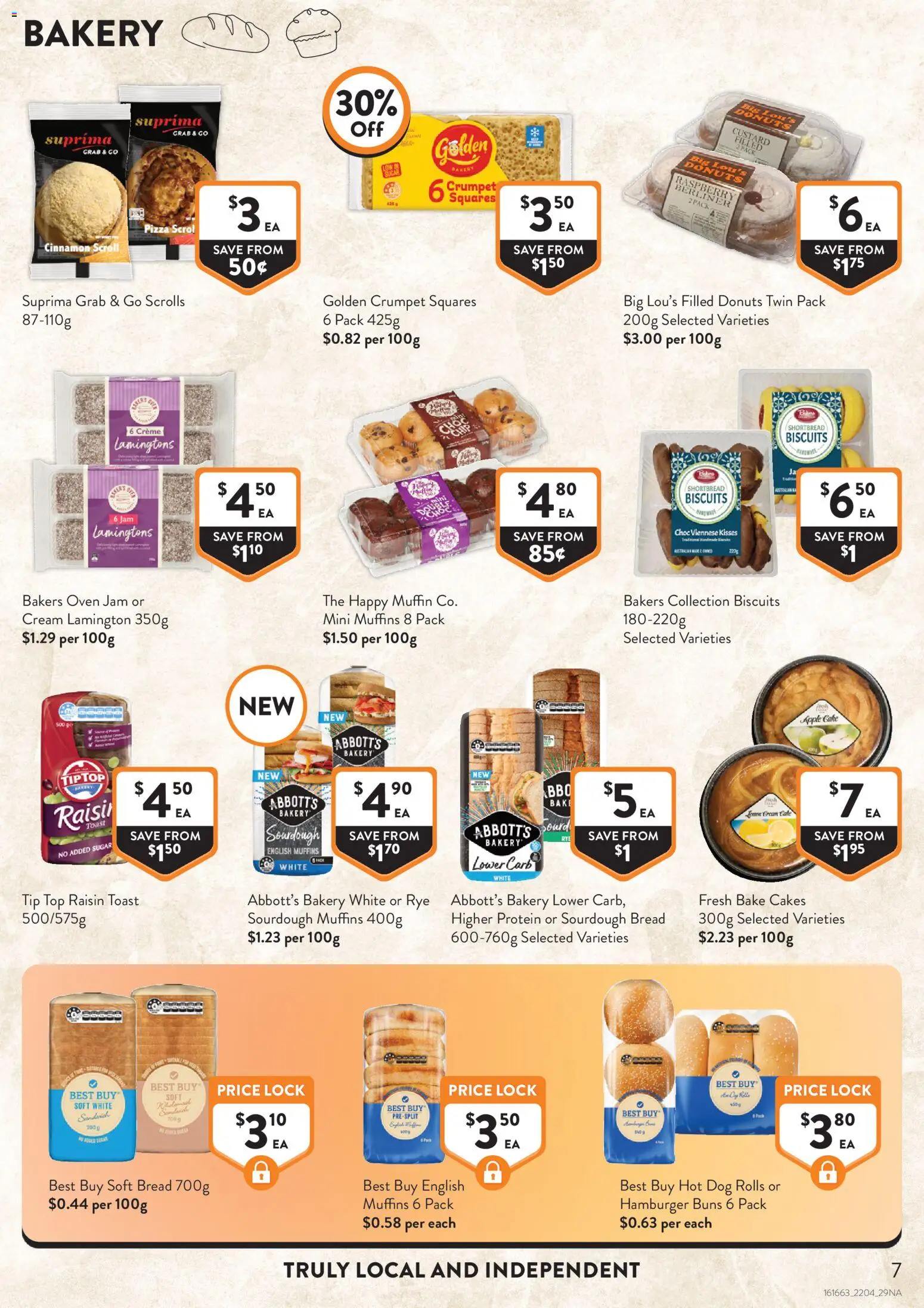 Foodworks catalogue - valid from 22.04.2026 | Page: 7 | Products: Bread, Pizza, Cream, Raspberry