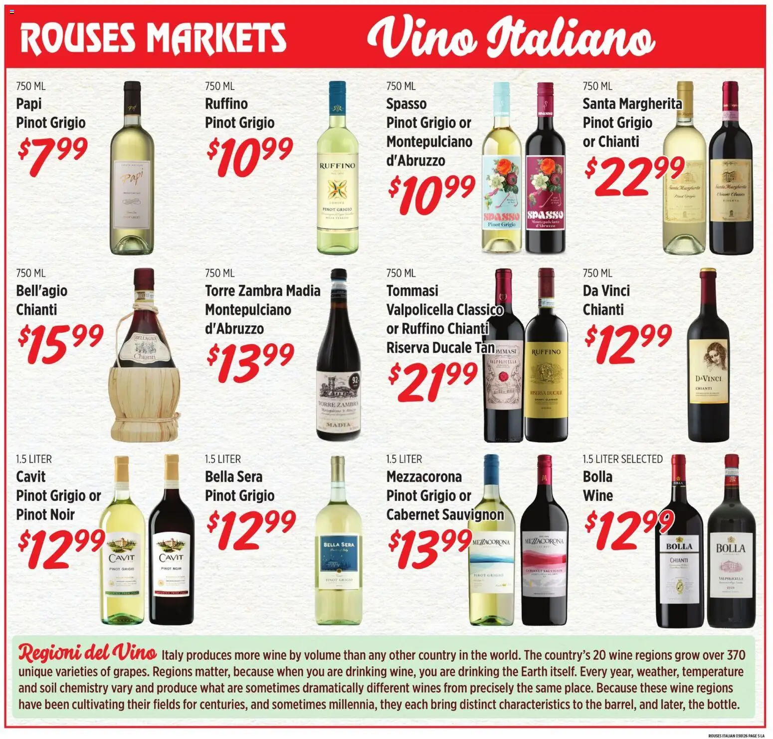 Rouses Monthly Ad - valid from 25.02.2026 | Page: 5 | Products: Wine