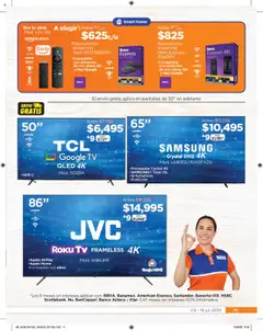 Nuevas ofertas de Chedraui válidas en toda la República Mexicana desde el 03.07.2025. ¡Encuentra las mejores ofertas en Chedraui folleto! | Página: 11 | Productos: Pantallas, Control remoto, Banco, Televisión