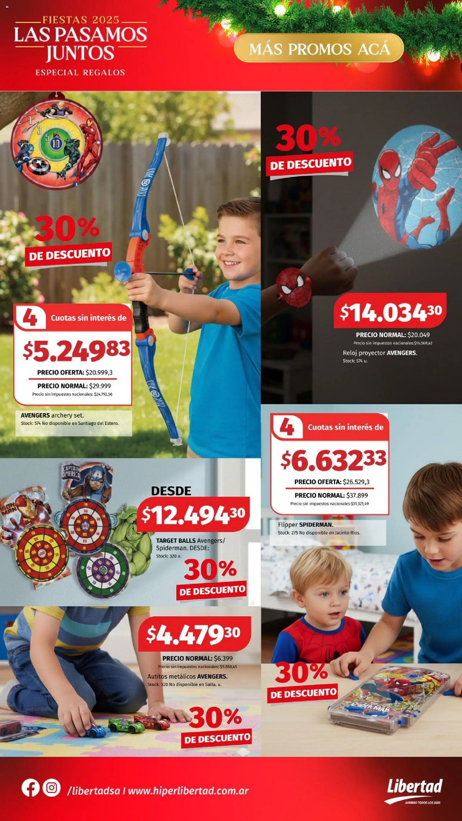 Hipermercado Libertad - Especial Regalos  │ válido desde el 04.12.2025 | Página: 4 | Productos: Reloj, Proyector