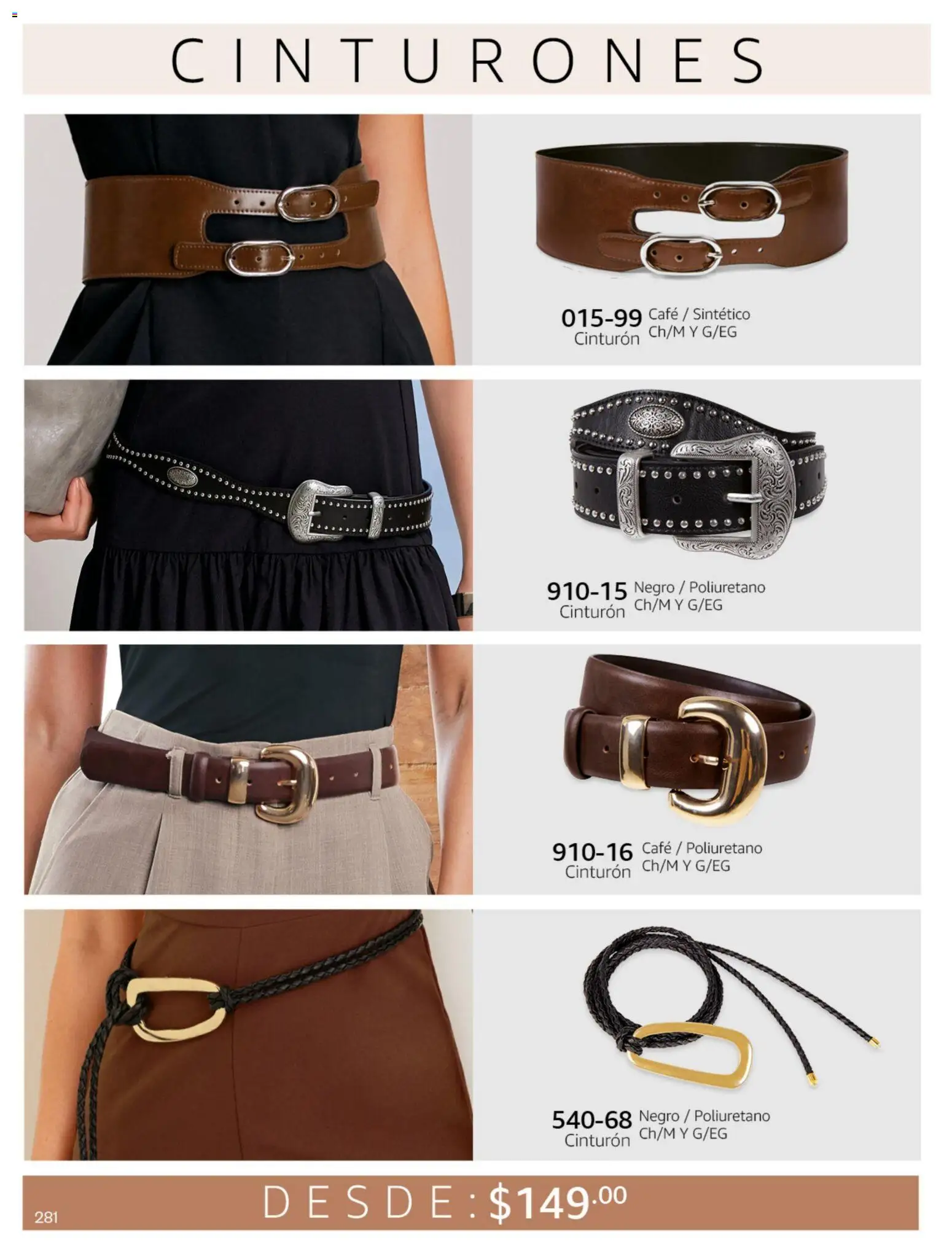 Nuevas ofertas de Cklass válidas en toda la República Mexicana desde el 02.01.2026. ¡Encuentra las mejores ofertas en Cklass catálogo Secrets! | Página: 331 | Productos: Cinturón, Café