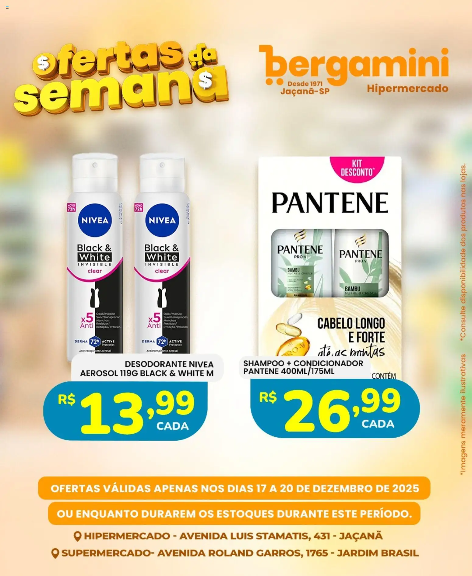 Supermercado Bergamini Folheto - válido de 17.12.2025 | Página: 11 | Produtos: Shampoo, Condicionador, Desodorante