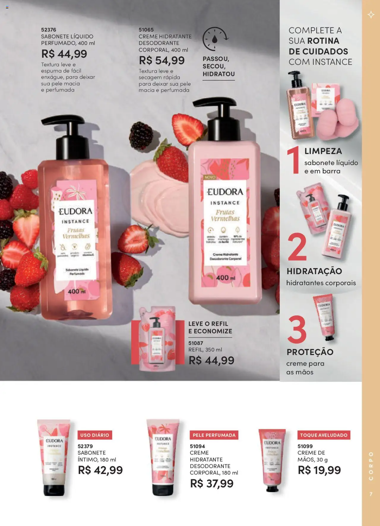 Eudora Folheto - válido de 08.09.2025 | Página: 7 | Produtos: Desodorante, Creme, Sabonete, Sabonete líquido