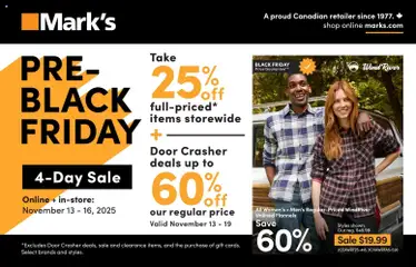 Preview of Mark's - Black Friday  from shop Mark's valid from 13.11.2025