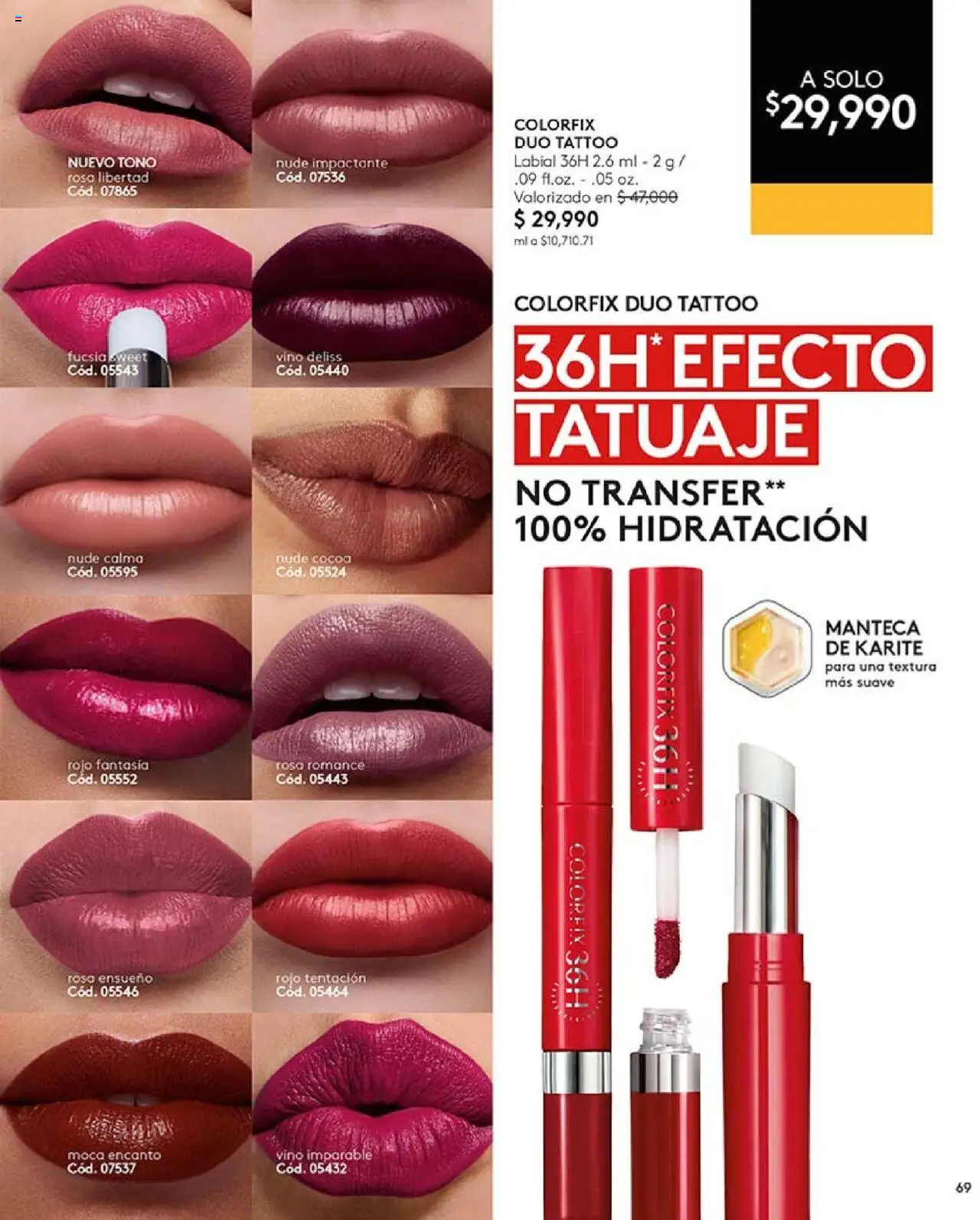 Ésika revista - valida desde el 05.09.2025 | Página: 69 | Productos: Manteca, Vino