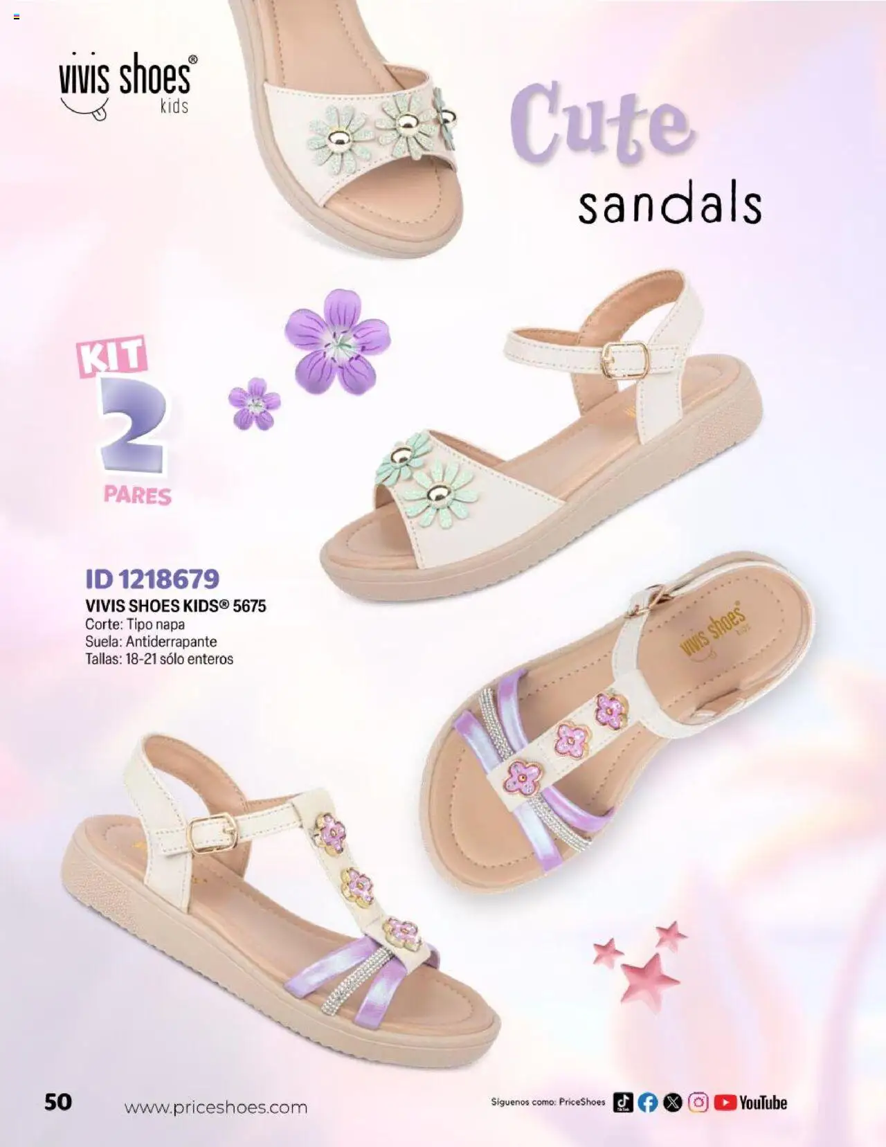 Nuevas ofertas de Price Shoes válidas en toda la República Mexicana desde el 23.04.2025. ¡Encuentra las mejores ofertas en Price Shoes catálogo Kids! | Página: 50