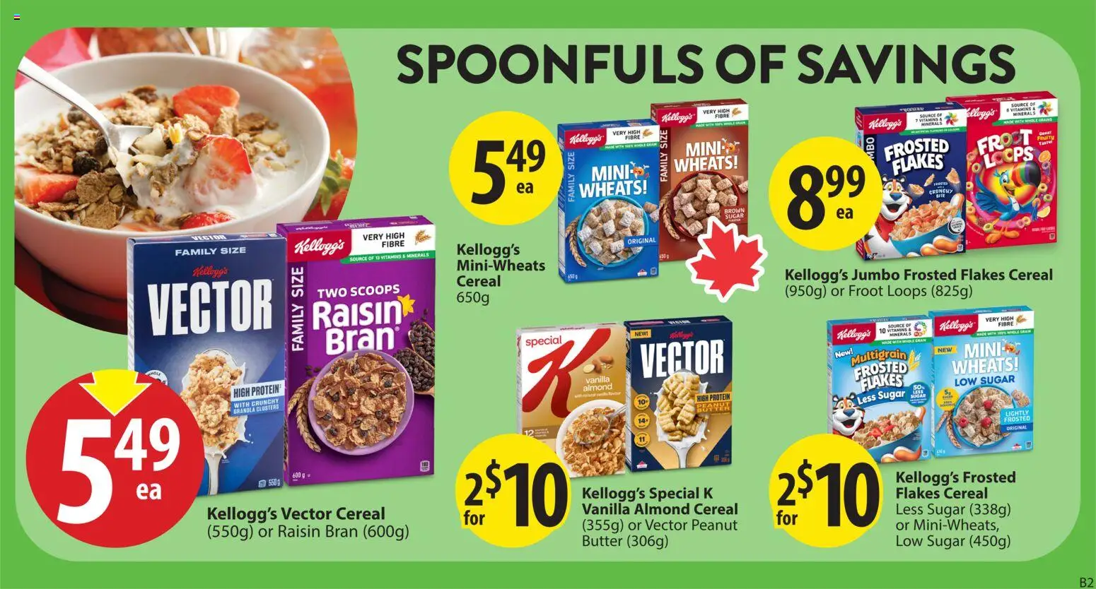 Save on foods flyer valid from 09.04.2026 | Page: 15 | Products: Flakes, Butter