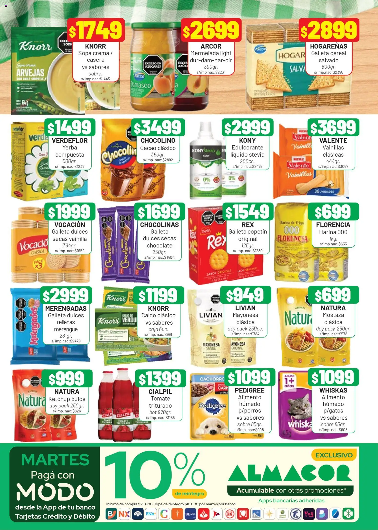 Almacor catálogo │ válido desde el 09.04.2026 | Página: 6 | Productos: Banco, Sopa, Tomate, Cacao