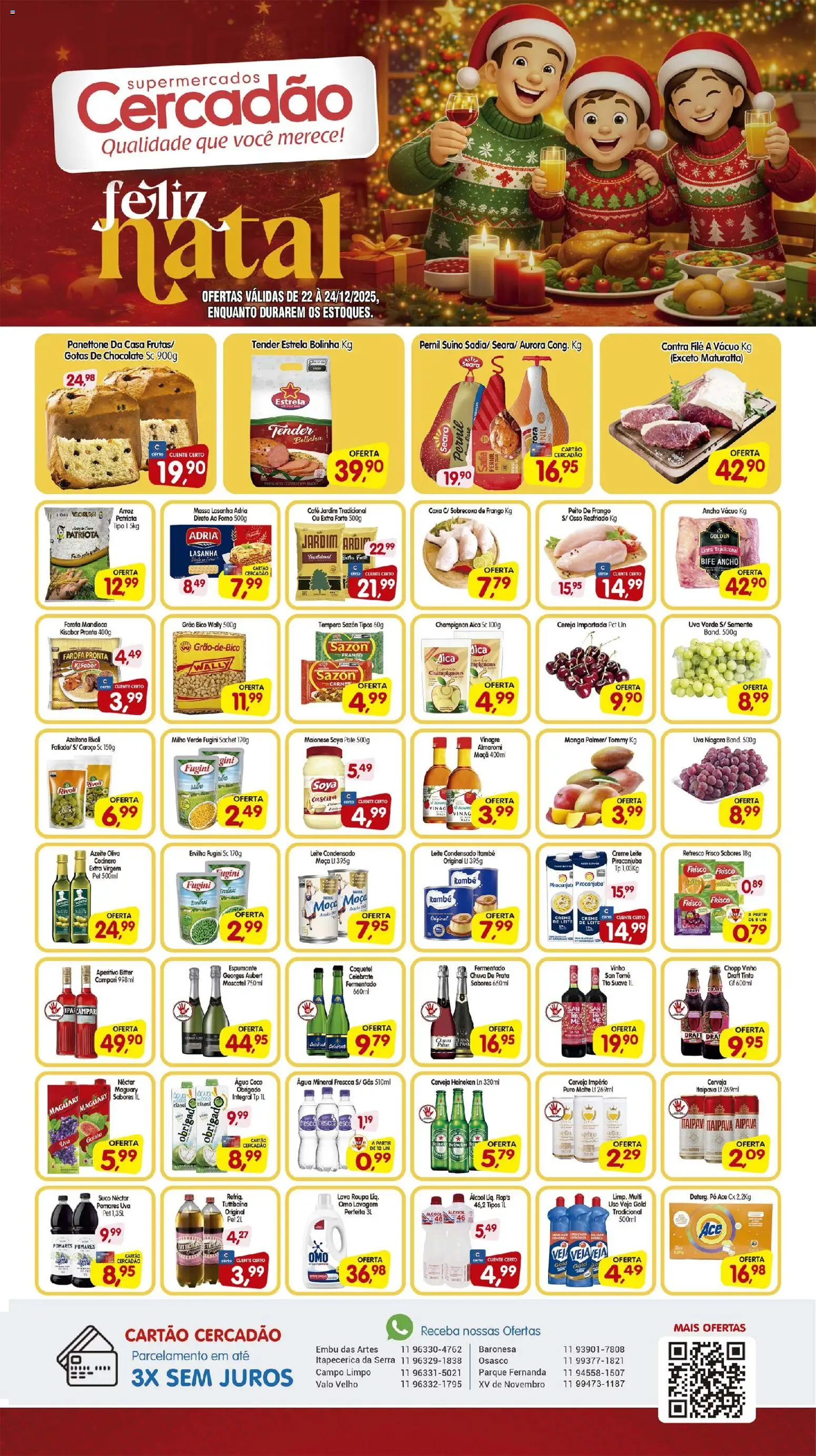 Cercadão Folheto - válido de 22.12.2025 | Página: 1 | Produtos: Forno, Heineken, Bico, Campari
