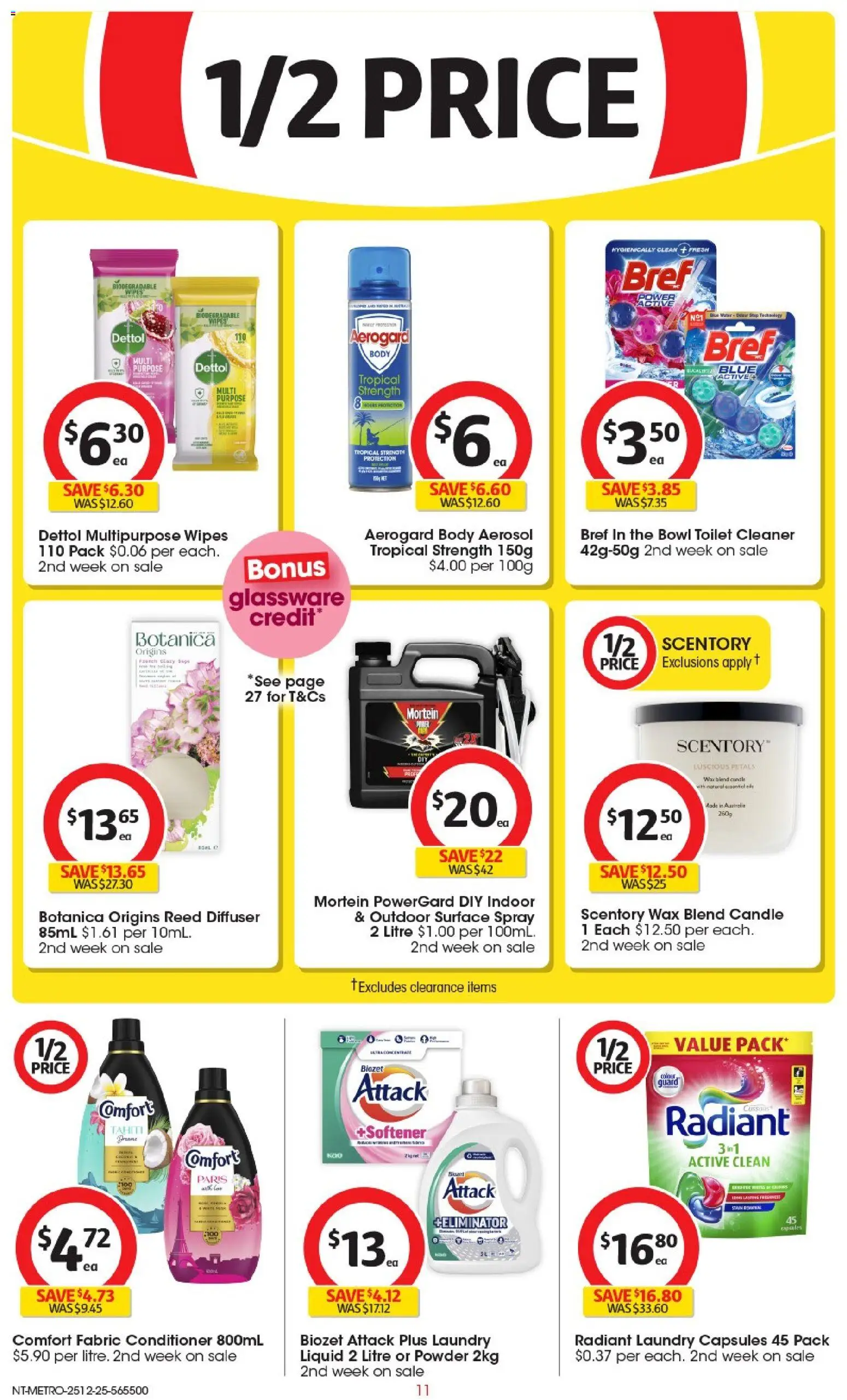 Coles catalogue - valid from 25.12.2025 | Page: 12 | Products: Toilet, Powder, Conditioner, Candle