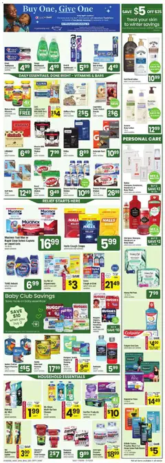 Preview of Shaw's weekly ads valid from 30.01.2026 | Page: 6 | Products: Milk, Mouthwash, Pads, Body Wash