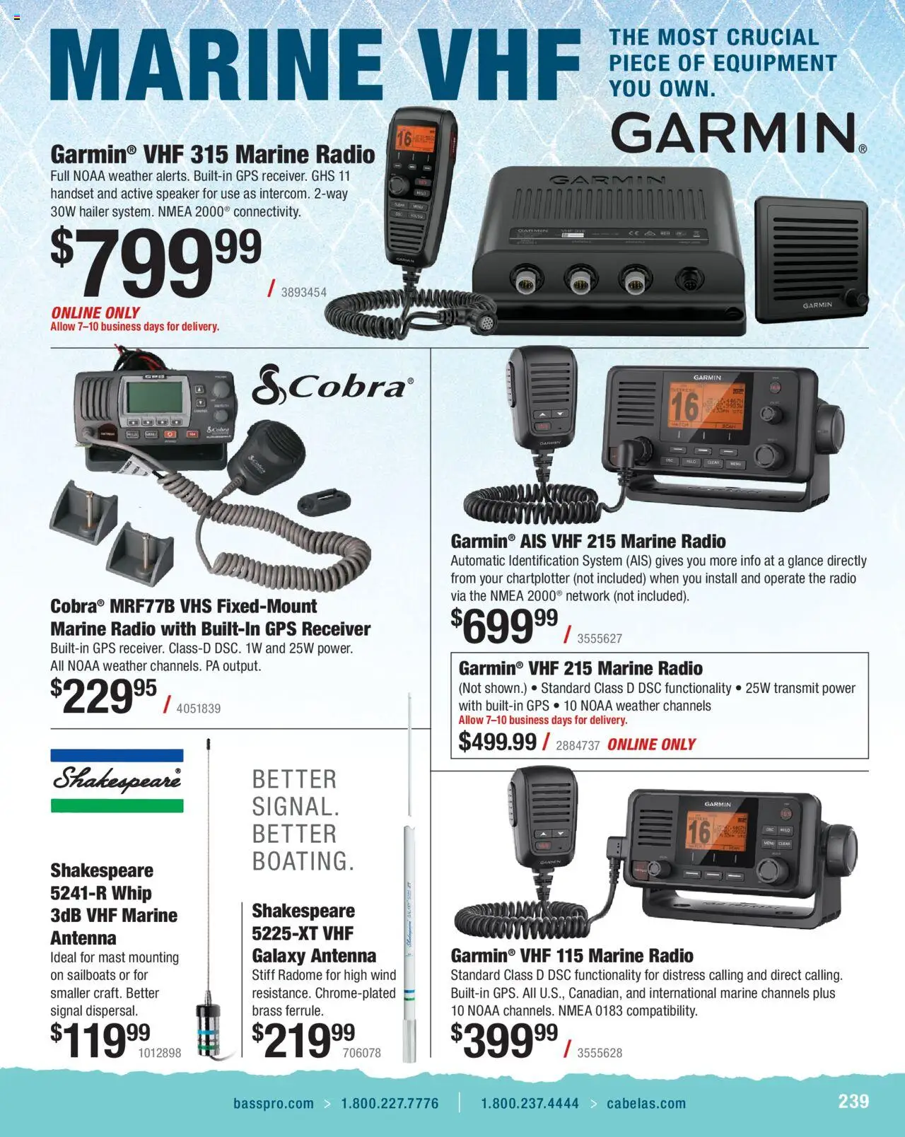 Cabela's Saltwater Specialist 25 - valid from 01.01.2025 | Page: 239 | Products: Receiver, Radio, Speaker