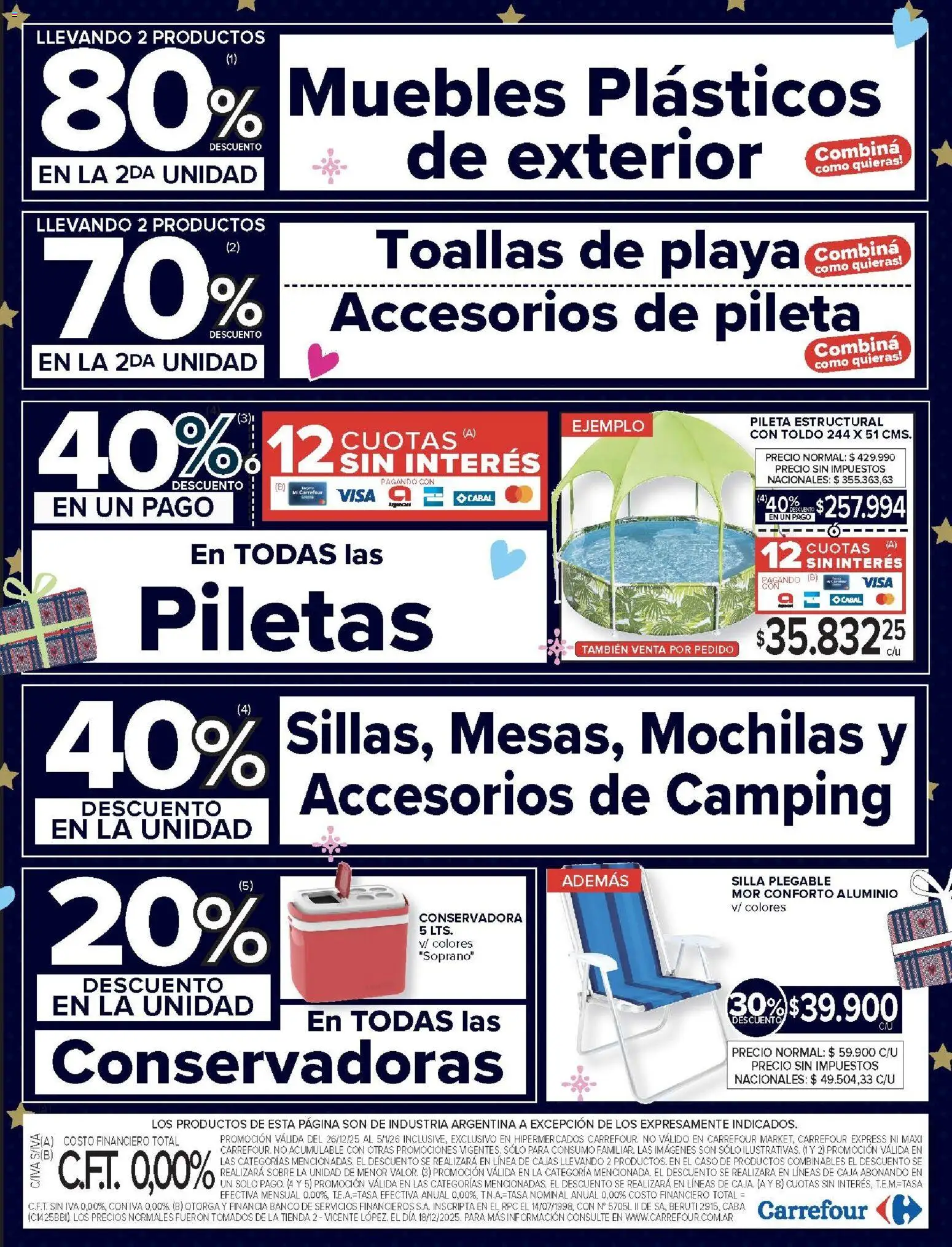 Carrefour ofertas │ válido desde el 26.12.2025 | Página: 22 | Productos: Caso, Banco, Sobre, Silla