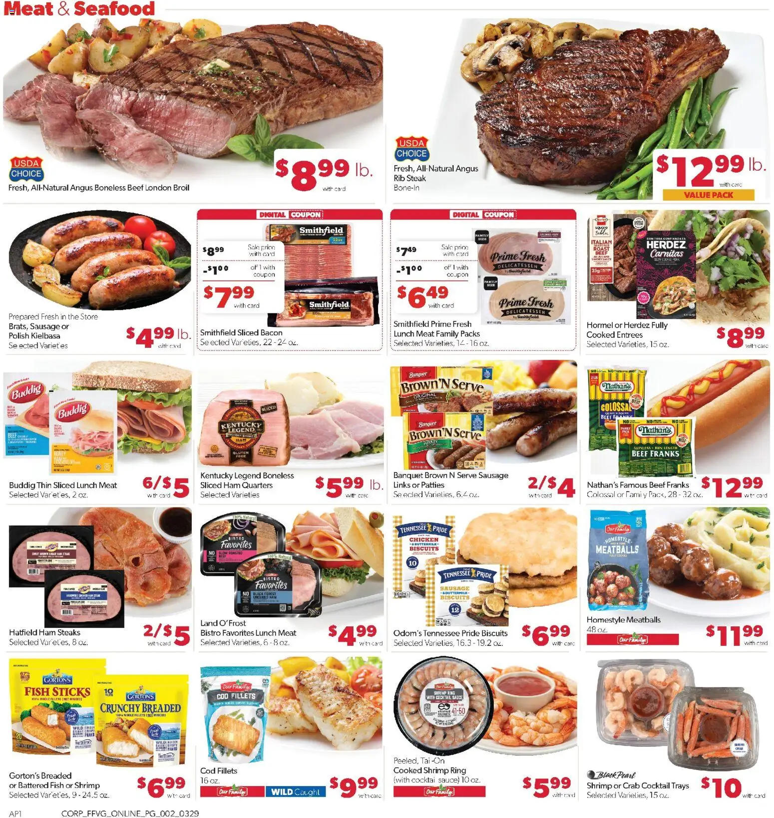 Family Fare Weekly Ad - MI - valid from 29.03.2026 | Page: 11 | Products: Ring, Ham, Sauce, Sausage