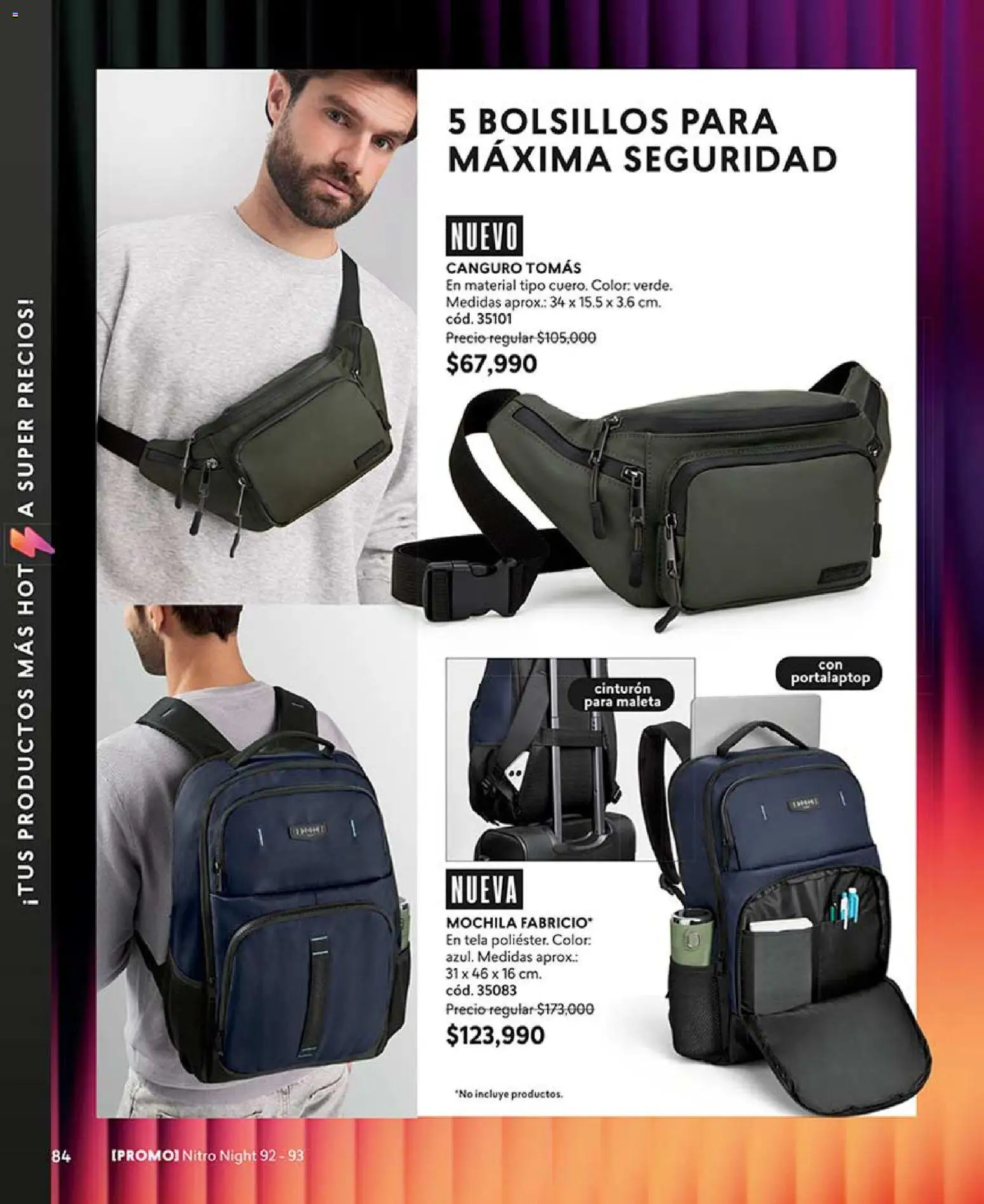 CyZone revista - valida desde el 15.04.2026 | Página: 84 | Productos: Mochila, Maleta, Cinturón