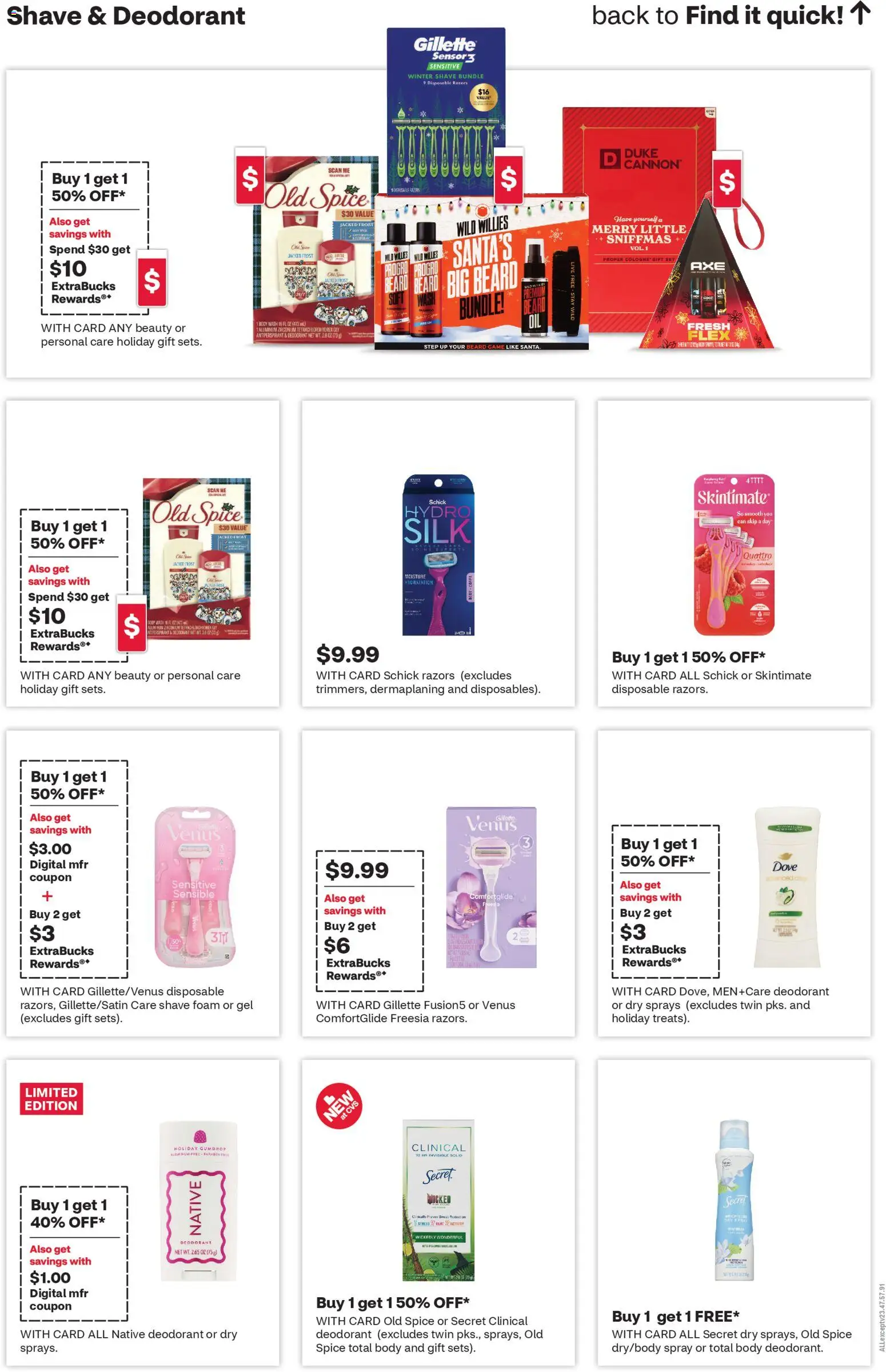 CVS Pharmacy Weekly Ad - AZ - valid from 23.11.2025 | Page: 15 | Products: Deodorant, Antiperspirant, Body Wash, Game