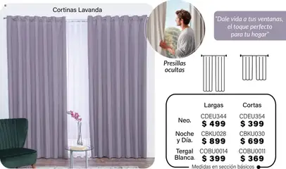 Vista previa de Colchas Concord - Catálogo, nuevo folleto de la tienda, válido en México a partir del 01.08.2025 | Página: 49 | Productos: Cortinas